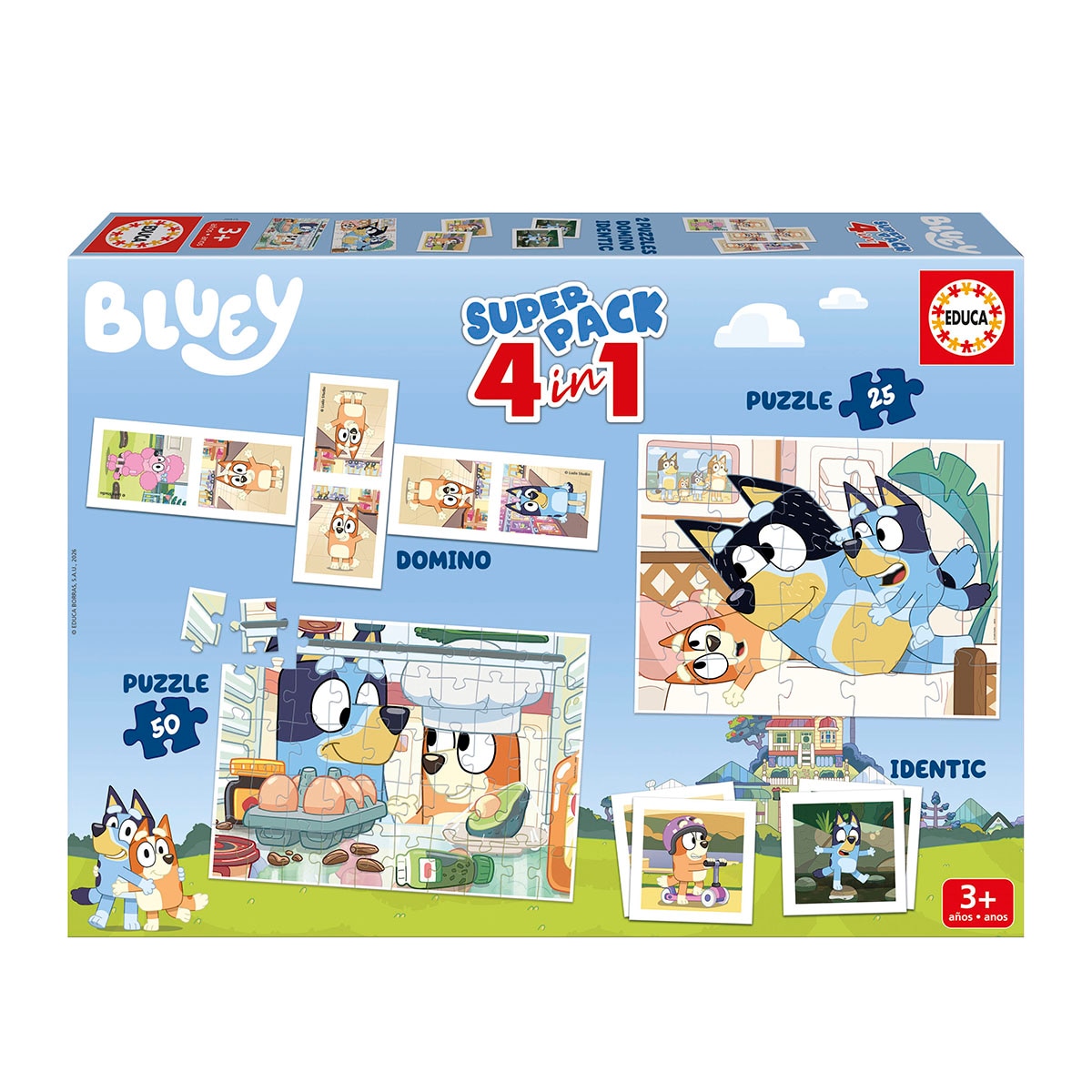 Imagen 0 de Juego Puzzle Superpack Bluey Bbc Educa