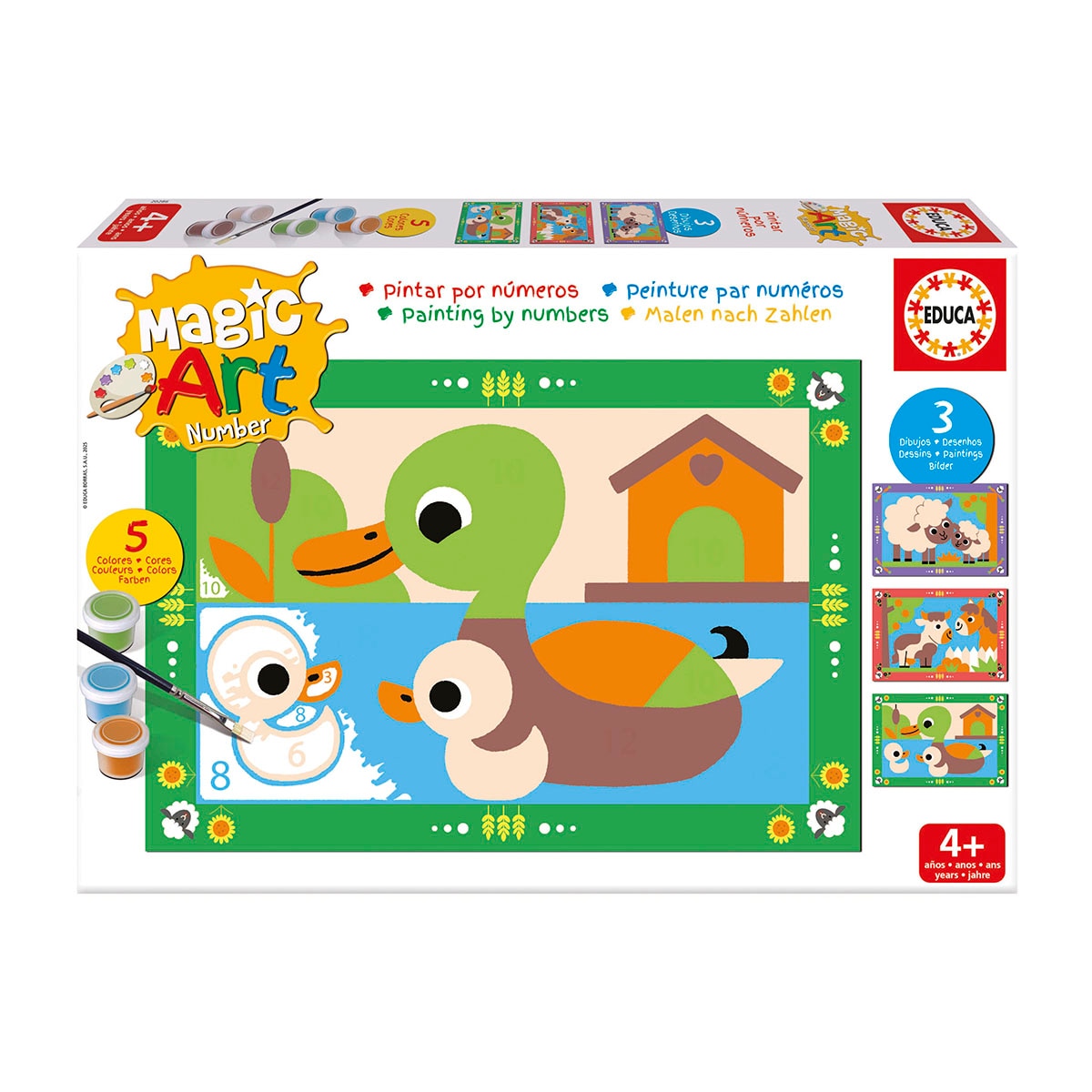 Imagen 0 de Manuelidad Magic Art Number Granja +4 Educa