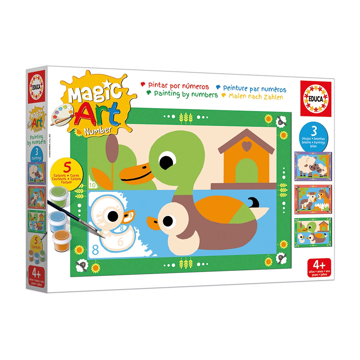 Manuelidad Magic Art Number Granja +4 Educa 3