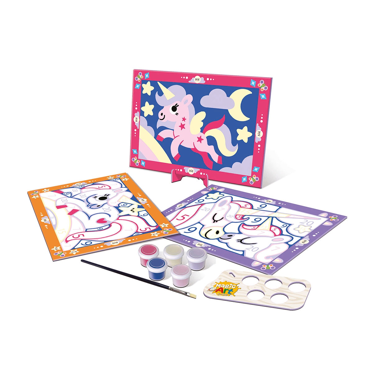 Manualidad Magic Art Number Unicornios +4 Educa 2