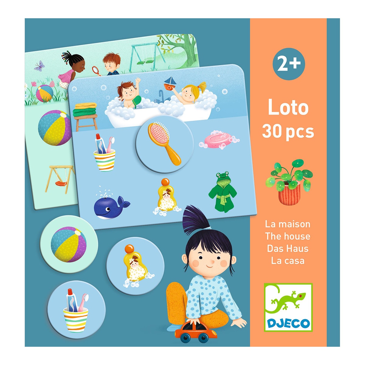 Juego cinco láminas y 30 piezas Djeco 3