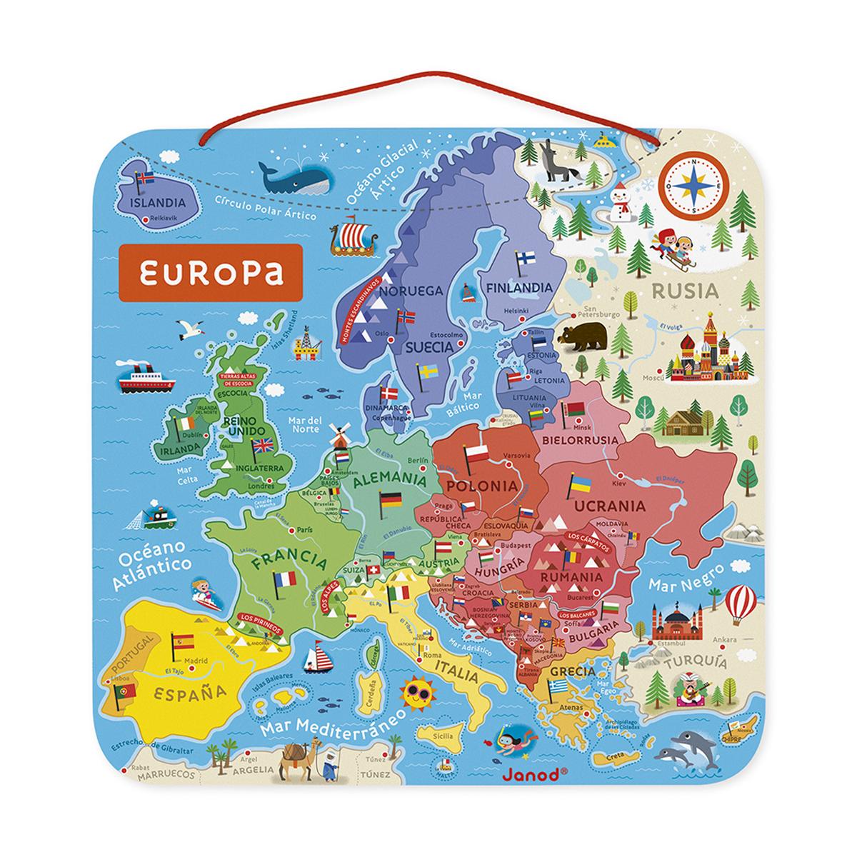Imagen 3 de Mapa De Europa Magnético Versión Española Janod