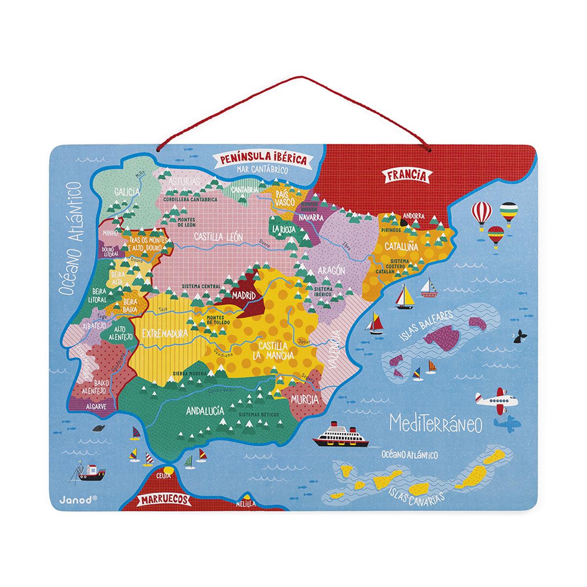 Mapa Magnético De La Península Ibérica Janod 3