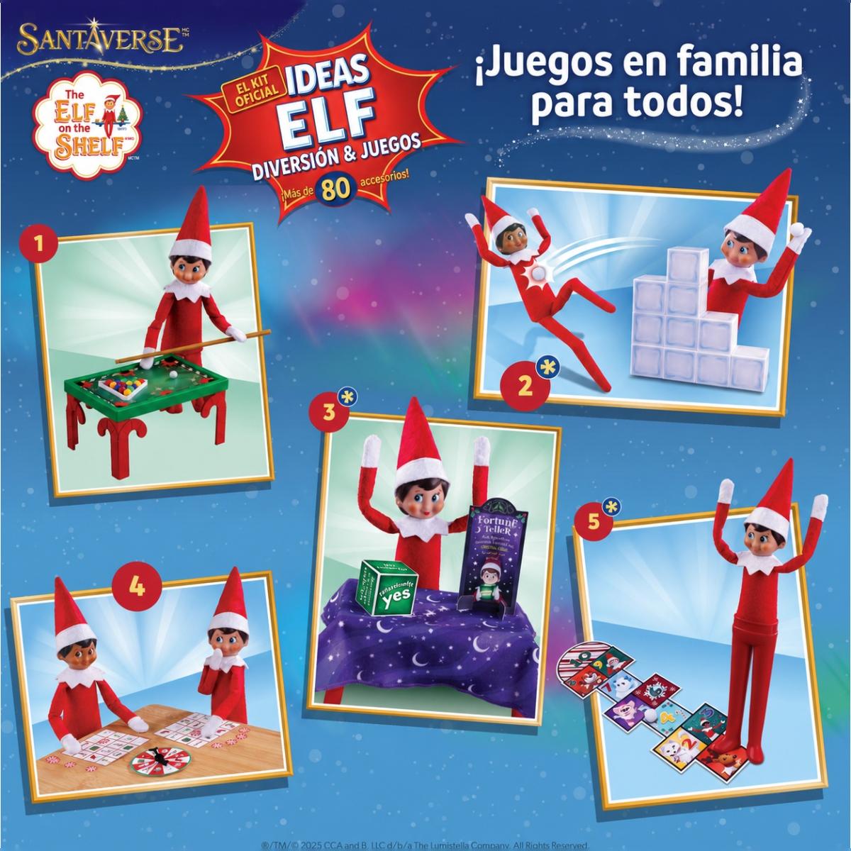 THE ELF ON THE SHELF: KIT DE IDEAS DIVERTIDAS CON 80 ACCESORIOS 3