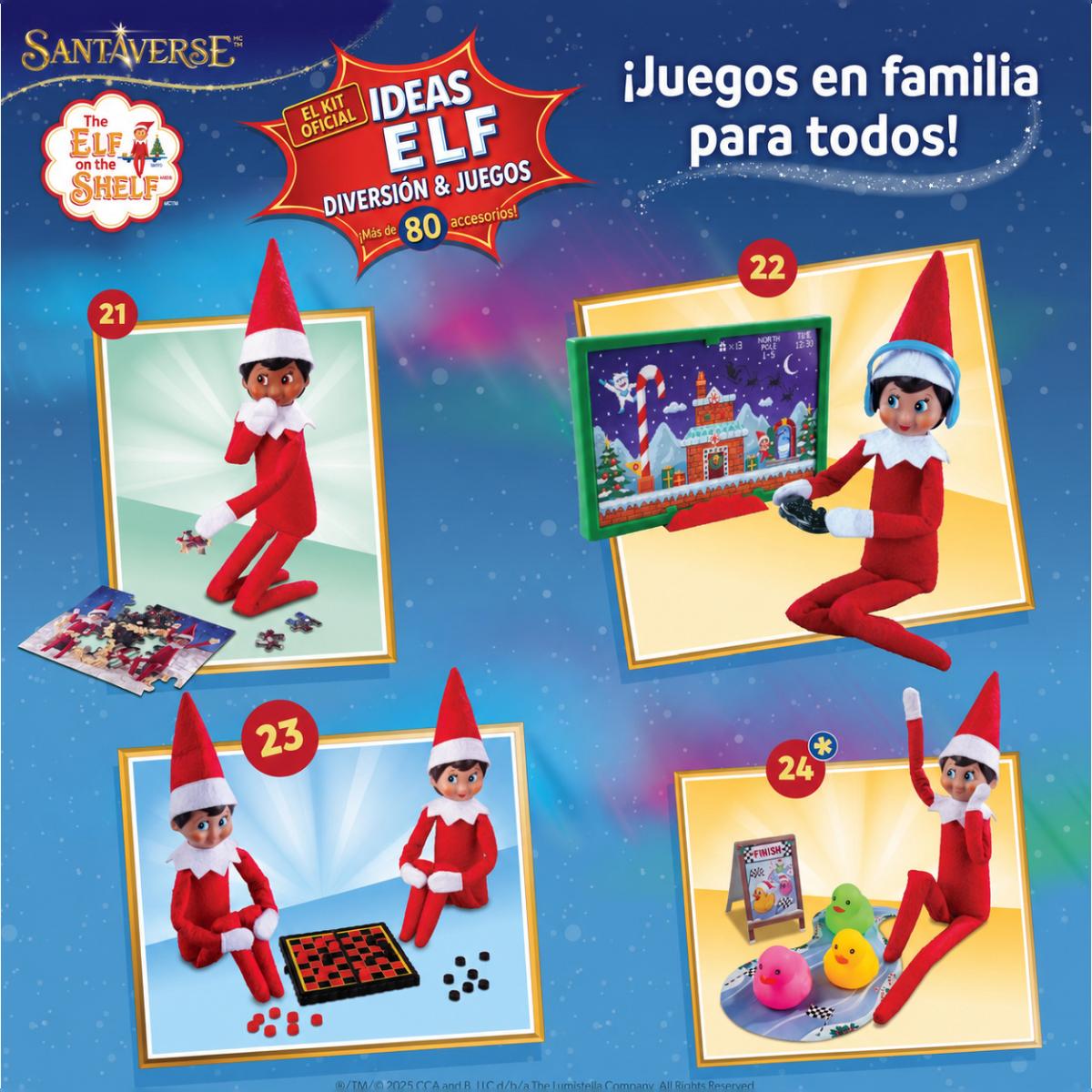 THE ELF ON THE SHELF: KIT DE IDEAS DIVERTIDAS CON 80 ACCESORIOS 7