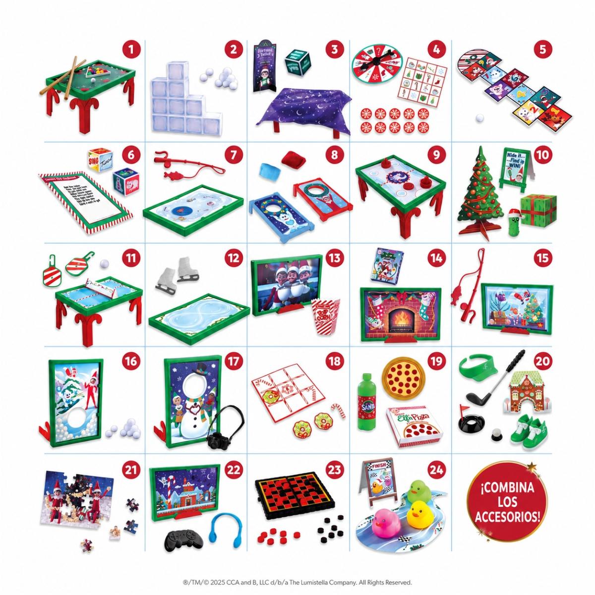 THE ELF ON THE SHELF: KIT DE IDEAS DIVERTIDAS CON 80 ACCESORIOS 11