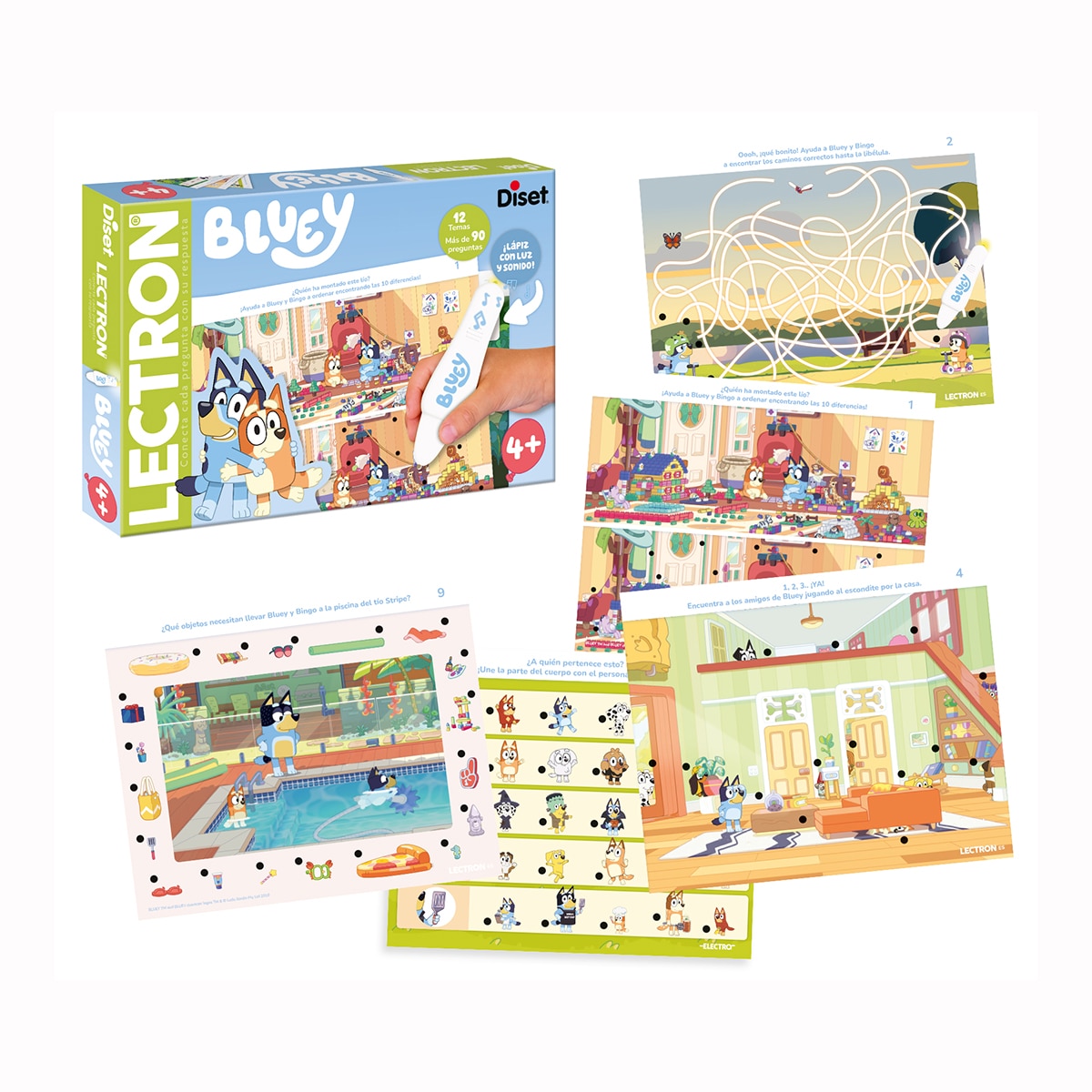 Juego educativo Lectron Lápiz Bluey Jumbo 2
