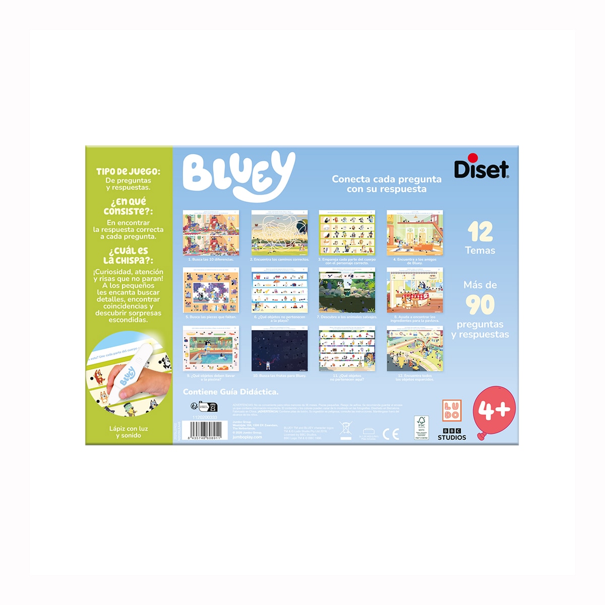 Juego educativo Lectron Lápiz Bluey Jumbo 4
