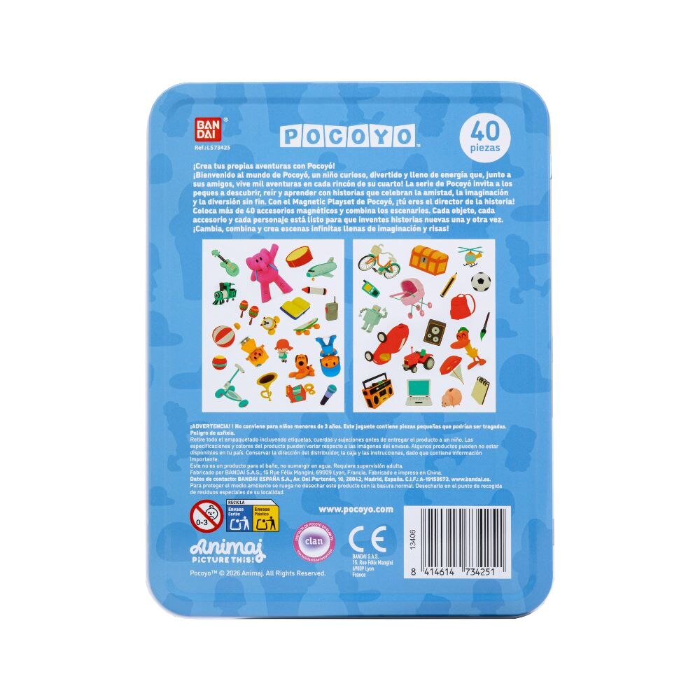 Playset magnético Crea tu historia Pocoyo Bandai 5