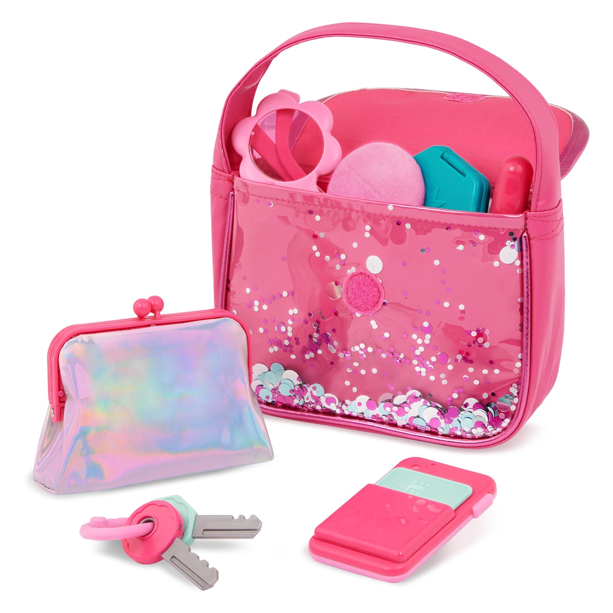 Set Bolso con maquillaje y accesorios de juguete Battat 5