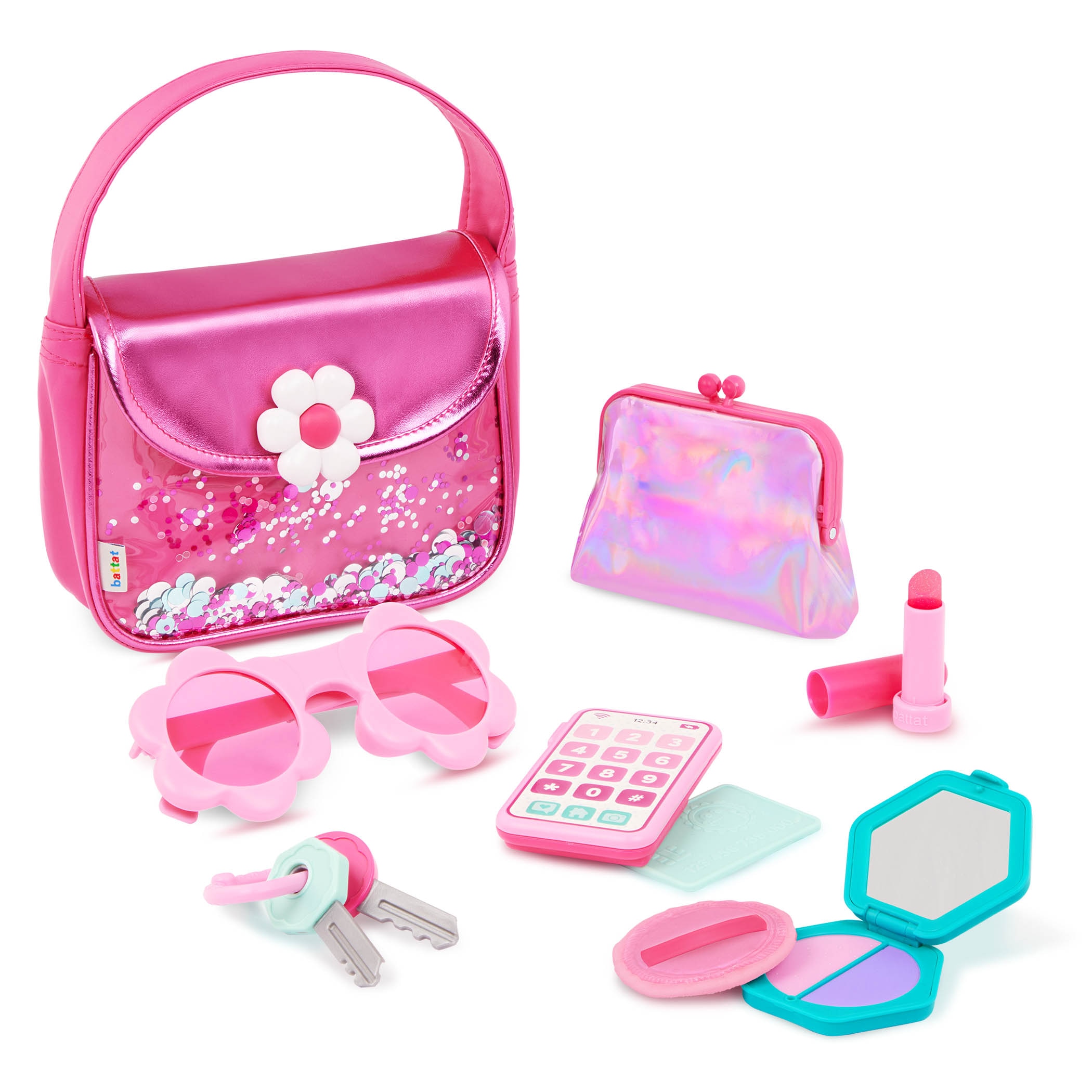 Set Bolso con maquillaje y accesorios de juguete Battat 9