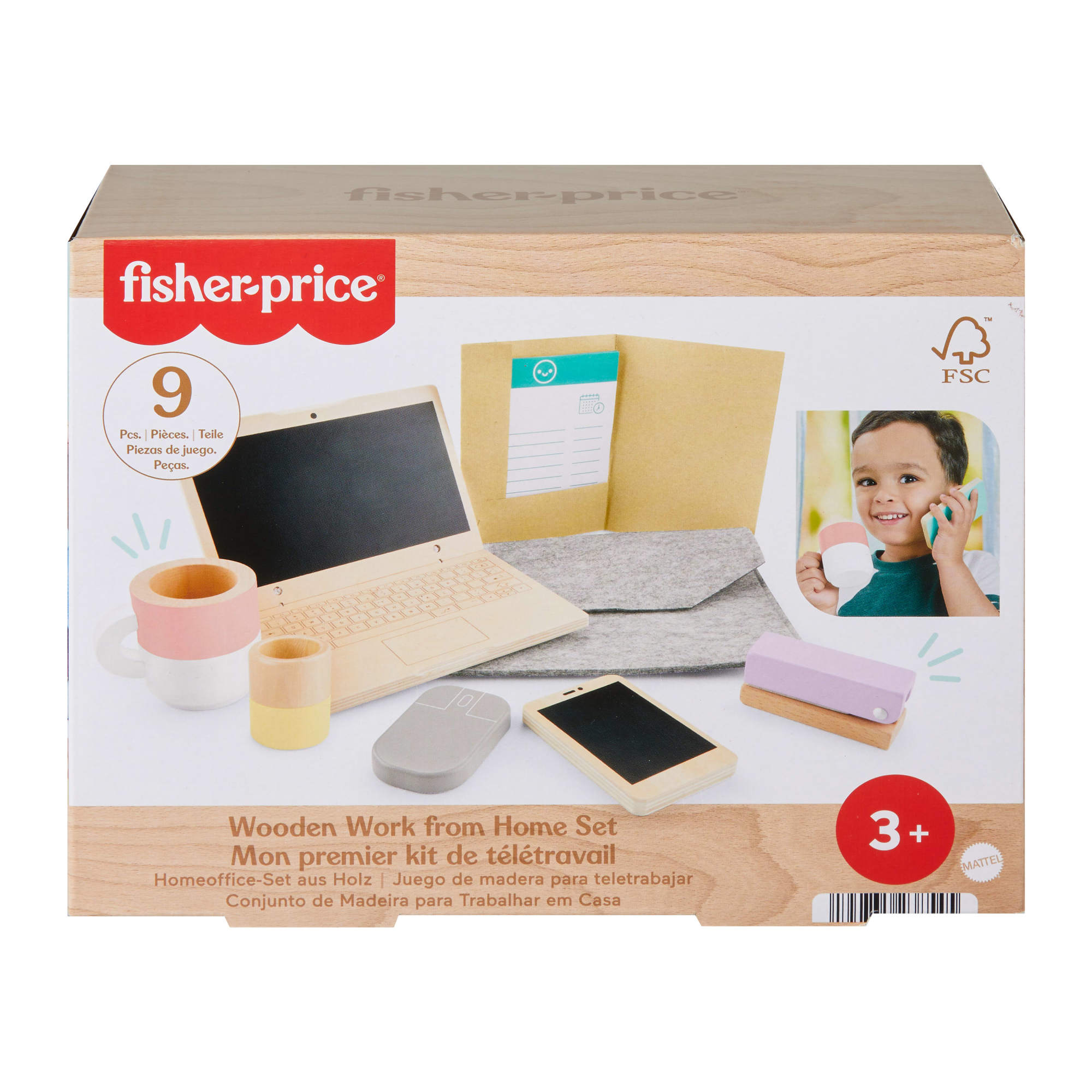 Juego de madera para teletrabajar Fisher-Price 6