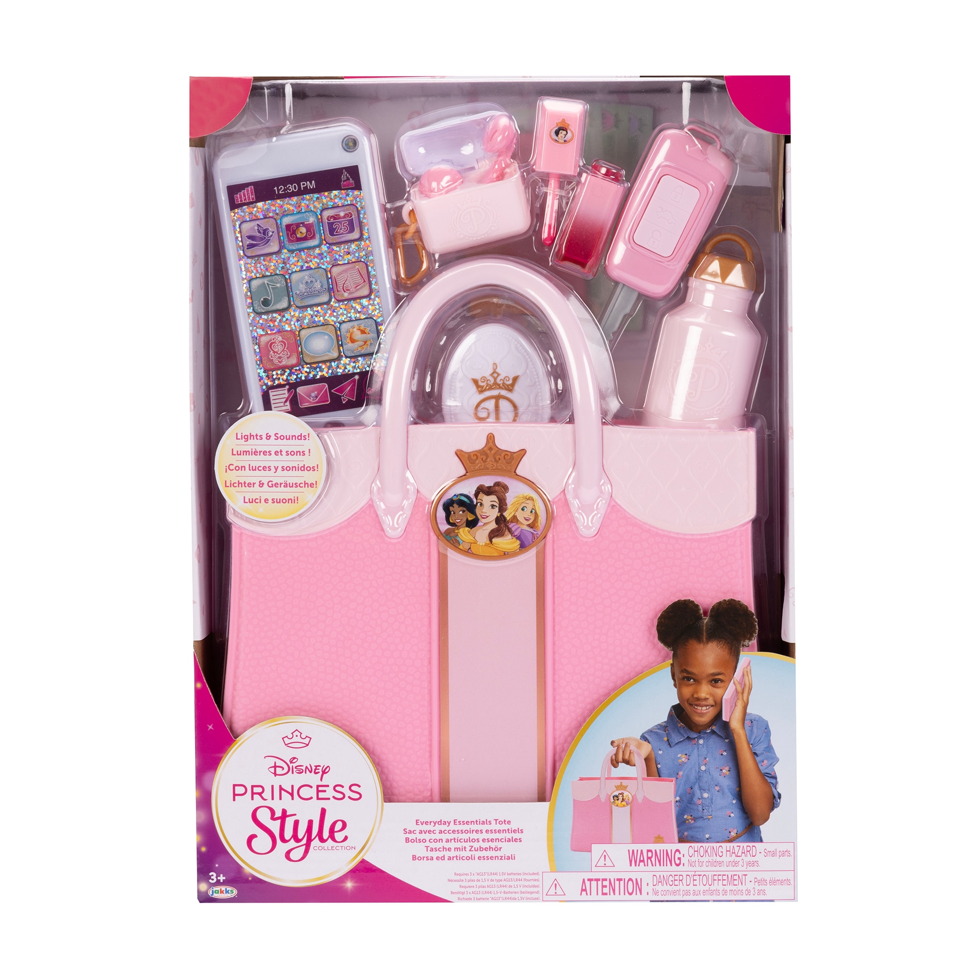 Set de bolso y teléfono deluxe y accesorios Disney Princesas con Estilo Jakks Pacific 2