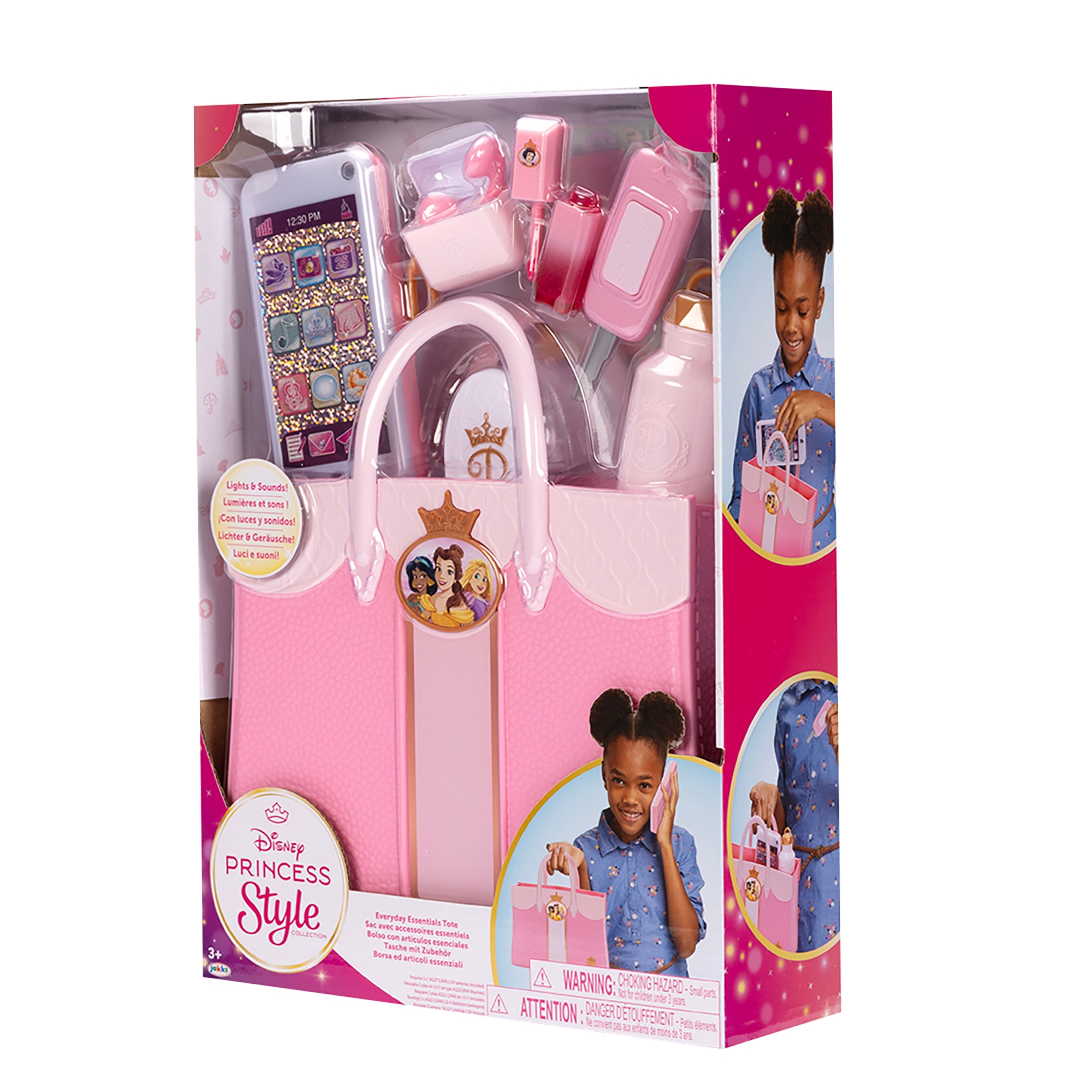 Set de bolso y teléfono deluxe y accesorios Disney Princesas con Estilo Jakks Pacific 3
