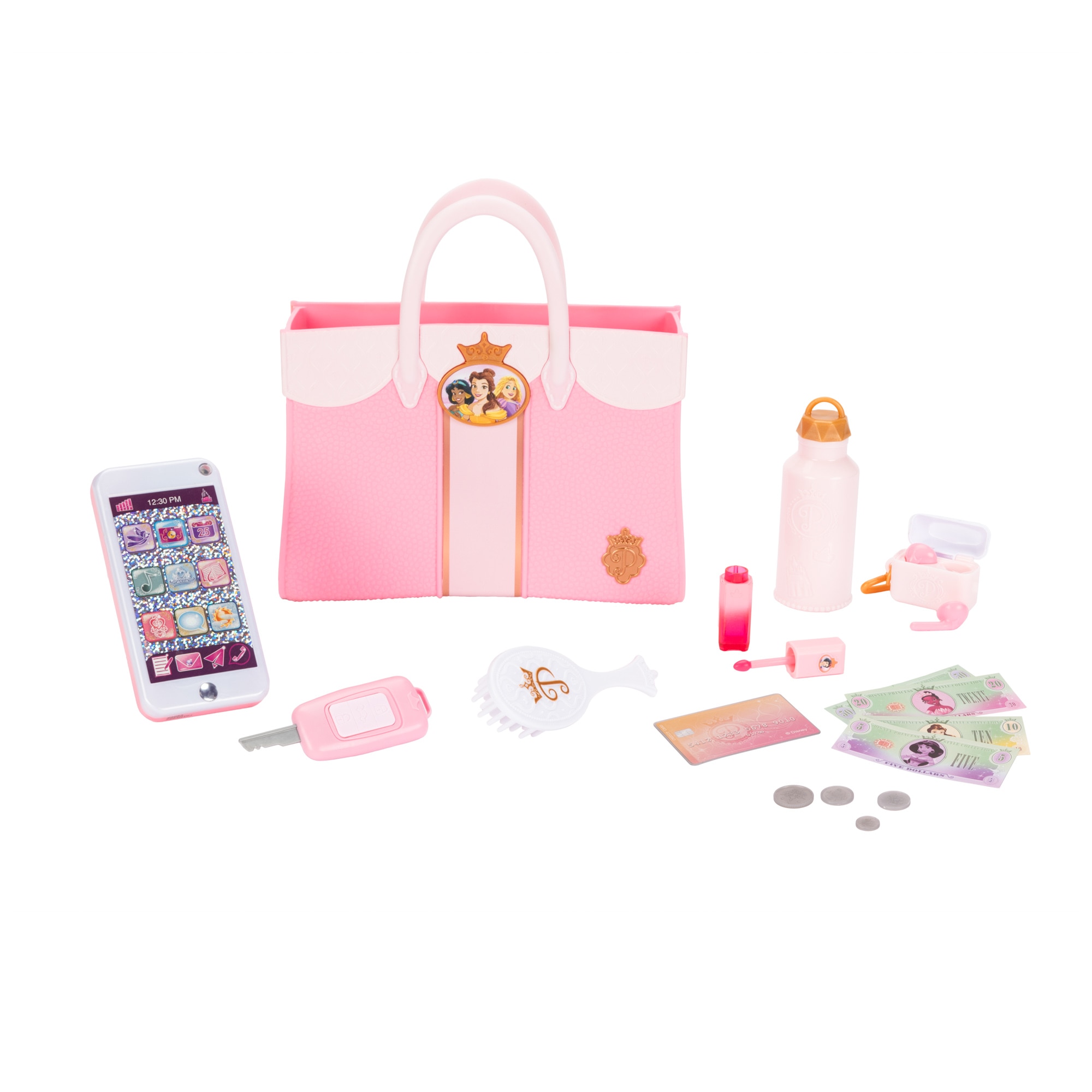 Set de bolso y teléfono deluxe y accesorios Disney Princesas con Estilo Jakks Pacific 4