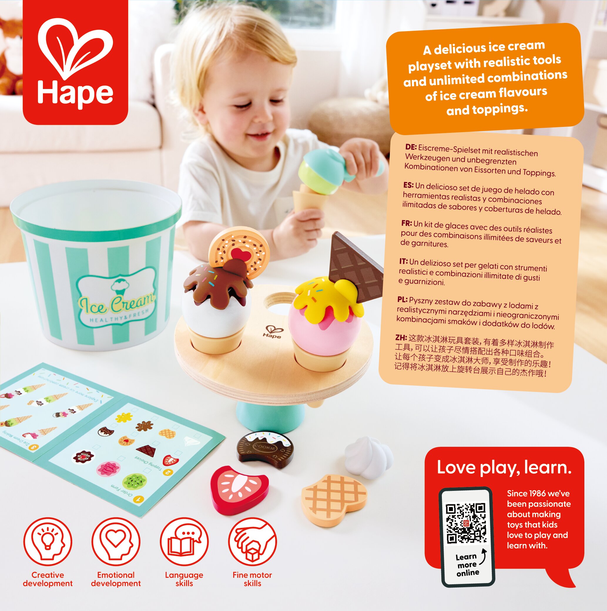 Juego de Helado Scoop & Serve Hape 6