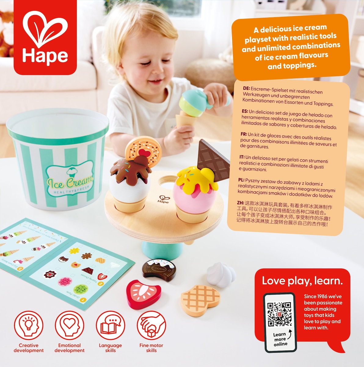 Juego de Helado Scoop & Serve Hape 6