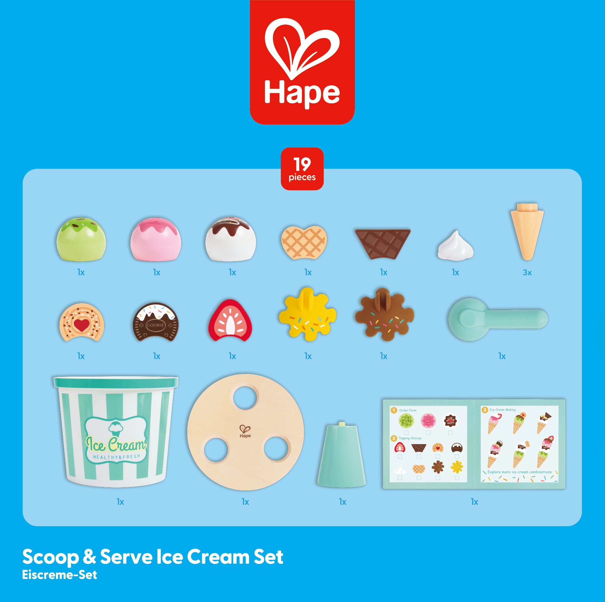 Juego de Helado Scoop & Serve Hape 7