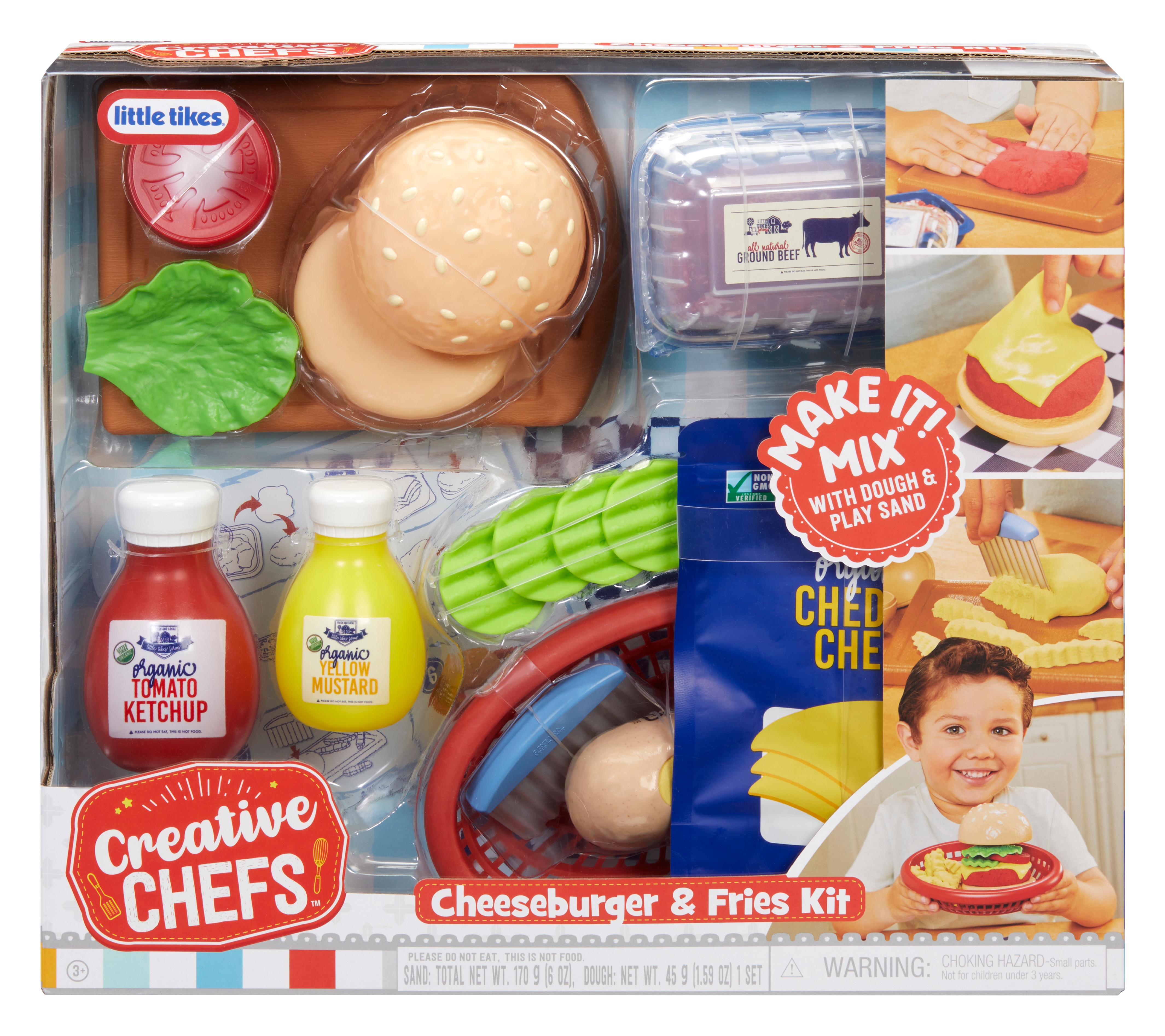 Juego de cocina Cheeseburger and Fries Kit Playset Creative Chefs 2
