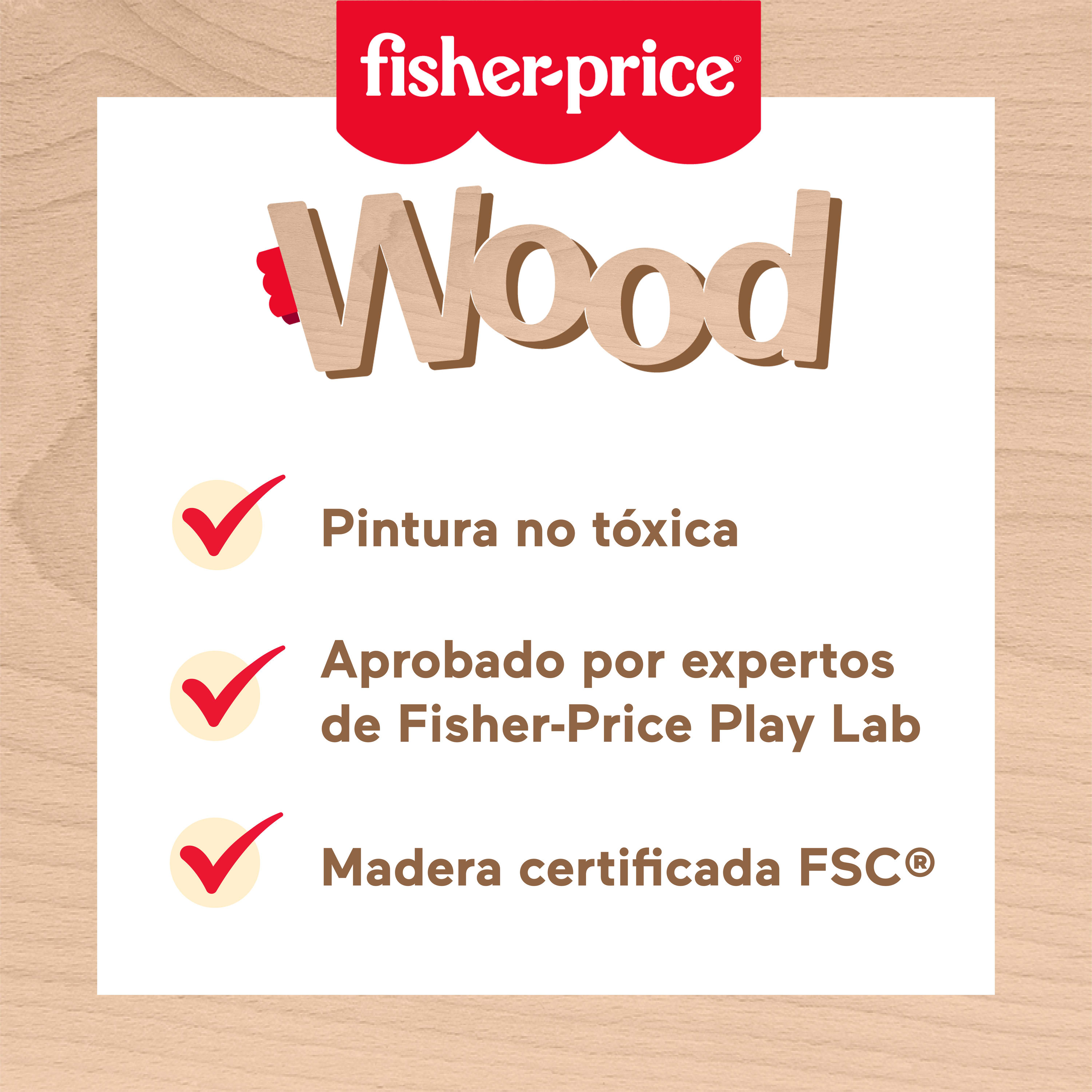 Set de pasta Fisher-Price Wood 3