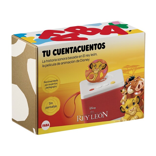 Imagen 0 de Caja cuentacuentos con figurita audio suelta y disco sonoro Disney Rey León Faba