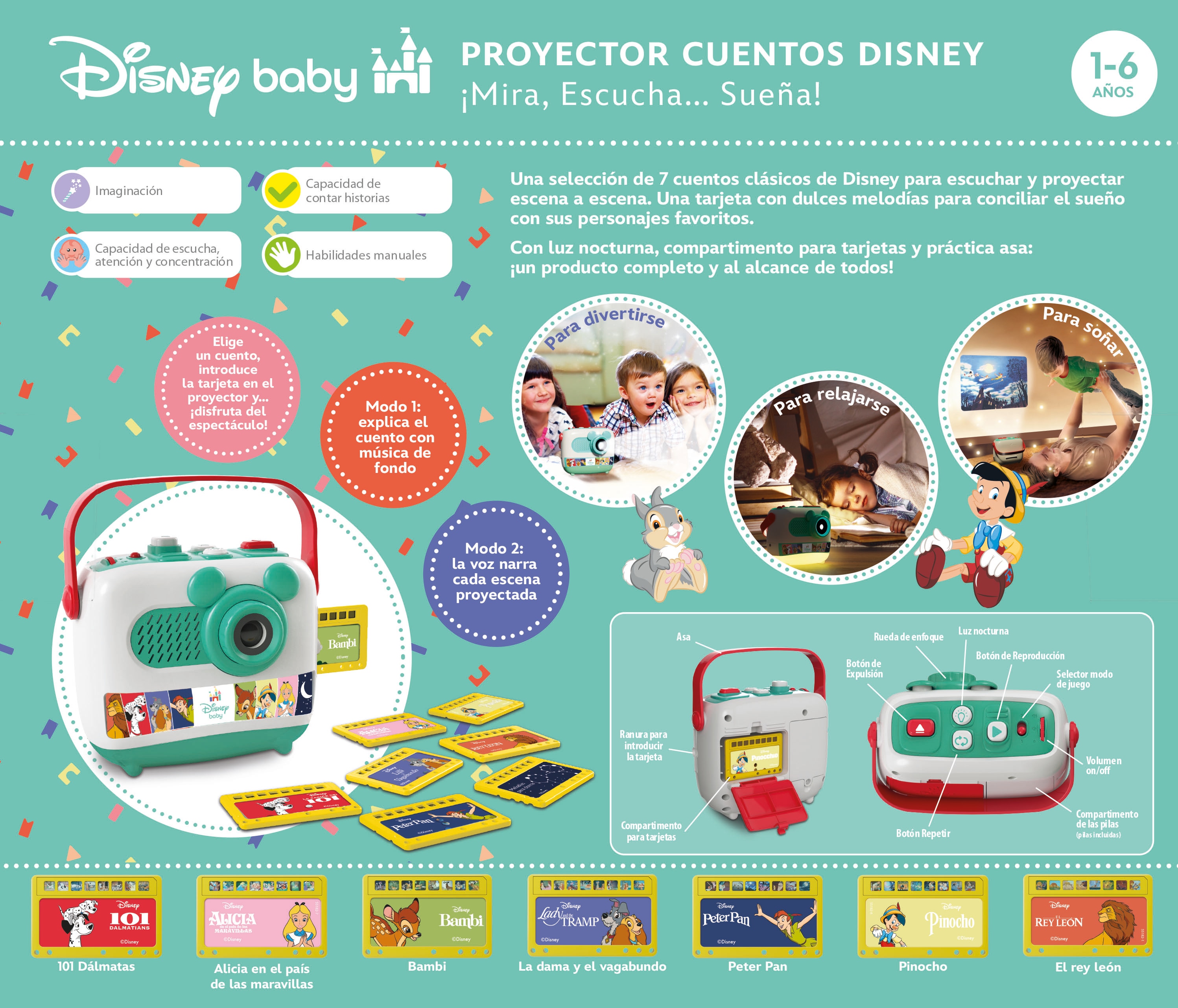 Proyector de cuentos Disney 3