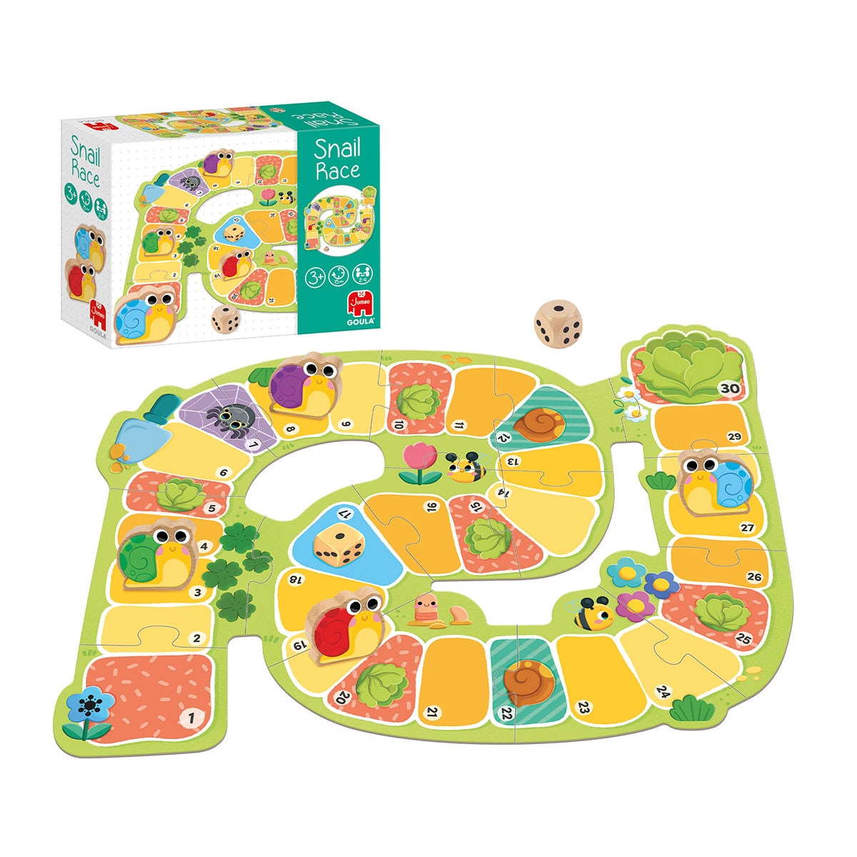 Imagen 0 de Juego de mesa infantil Snail Race Carrera Caracoles Goula Diset