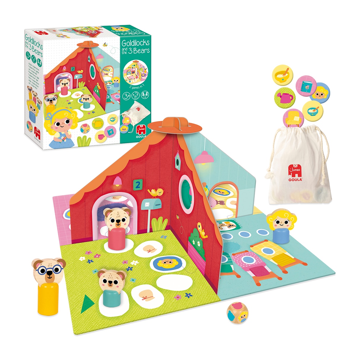 Imagen 0 de Juego de mesa infantil Ricitos de Oro y Tres Ositos Goula Diset