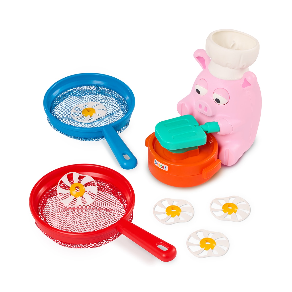Imagen 0 de Cerdito Lanzador de Discos Battat 8 Piezas
