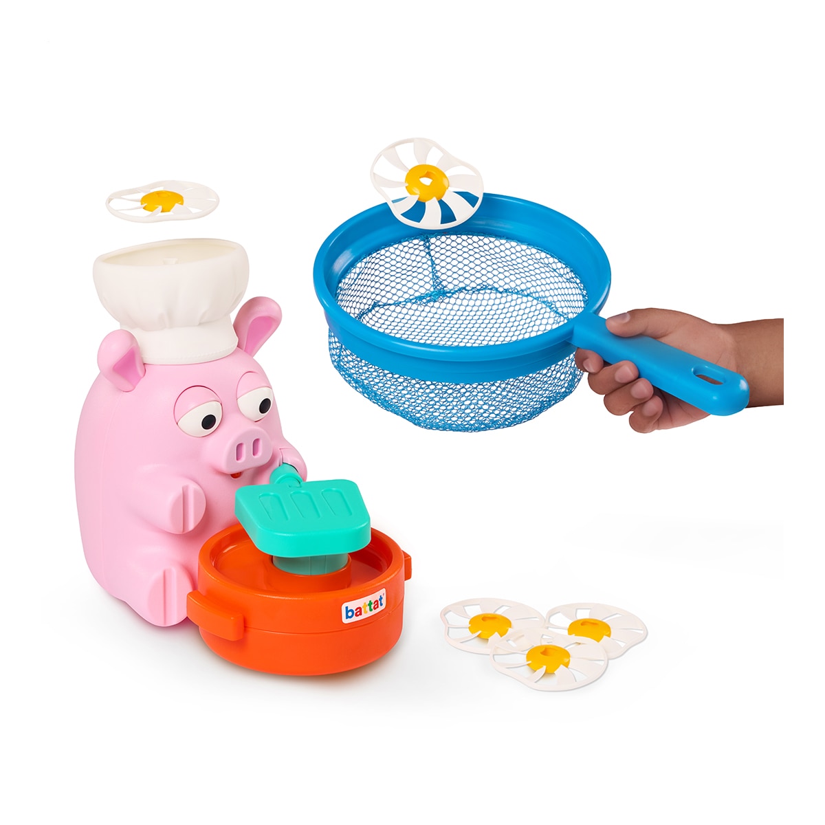 Cerdito Lanzador de Discos Battat 8 Piezas 2