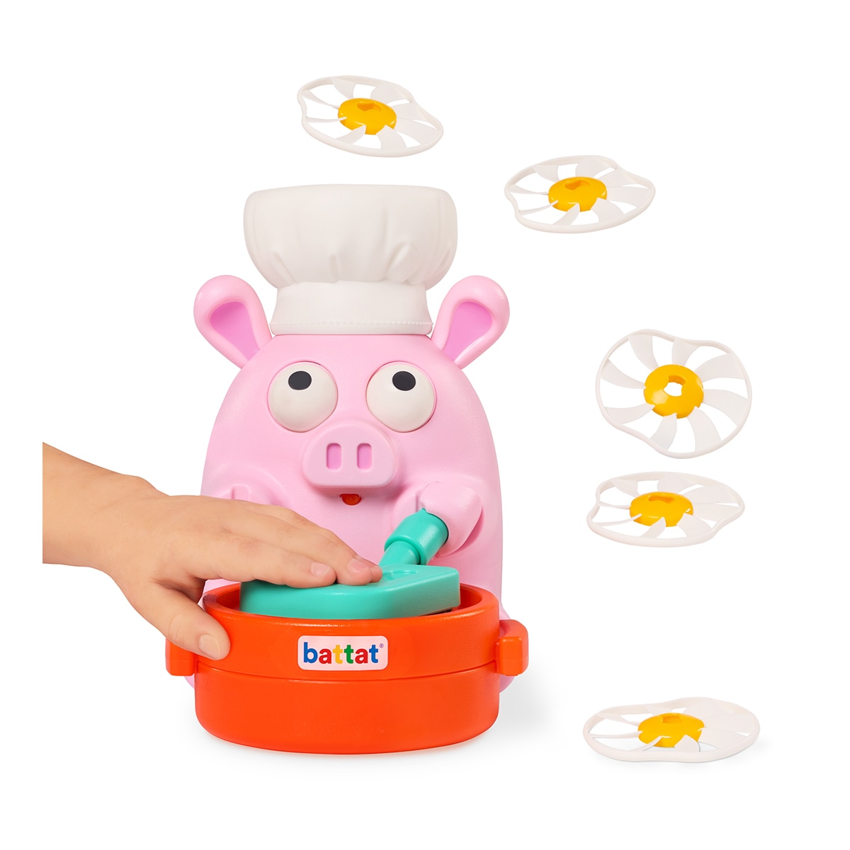 Cerdito Lanzador de Discos Battat 8 Piezas 5