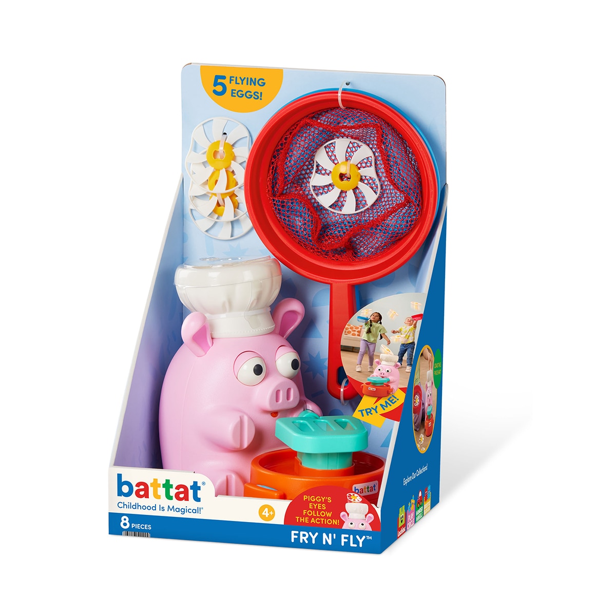 Cerdito Lanzador de Discos Battat 8 Piezas 6