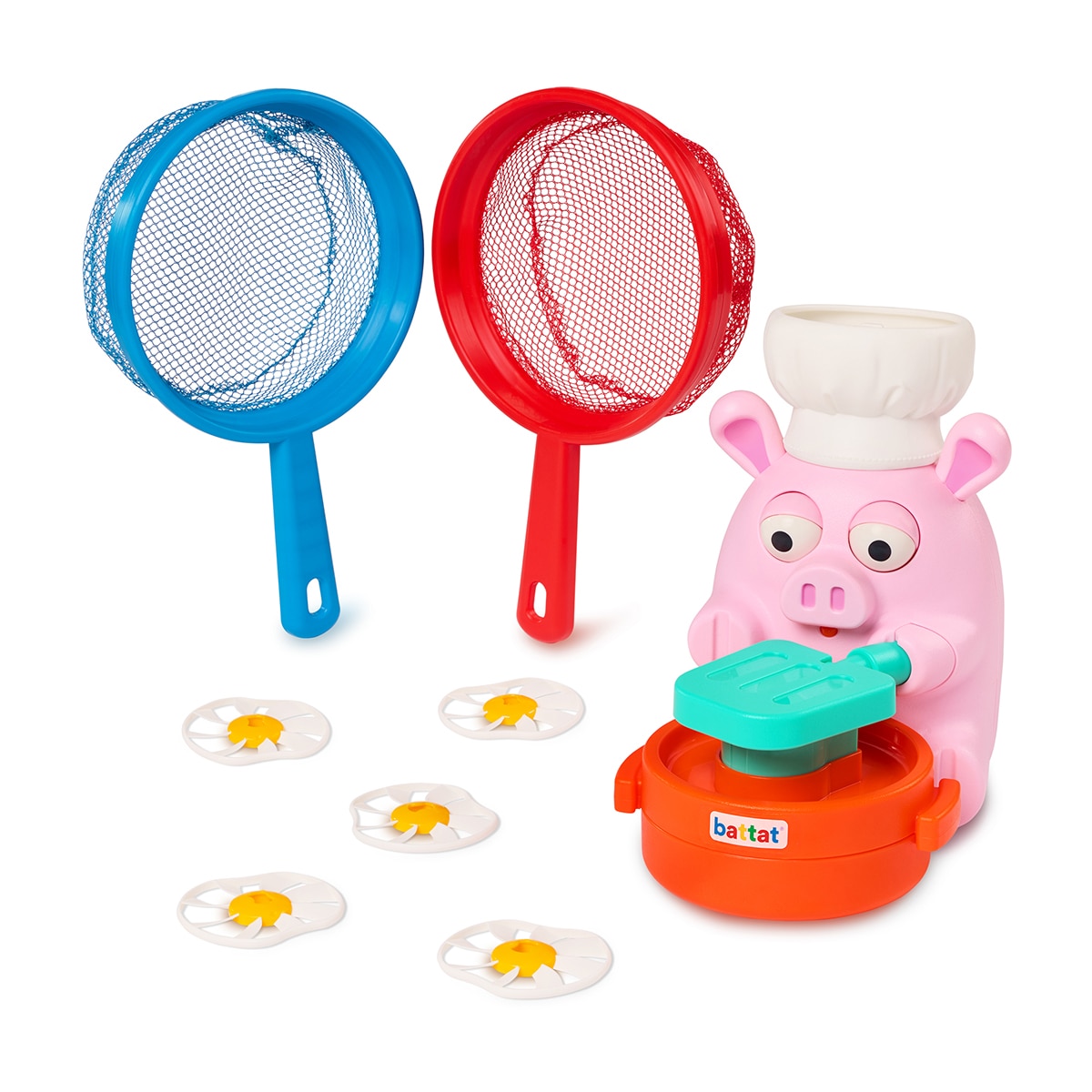 Cerdito Lanzador de Discos Battat 8 Piezas 9