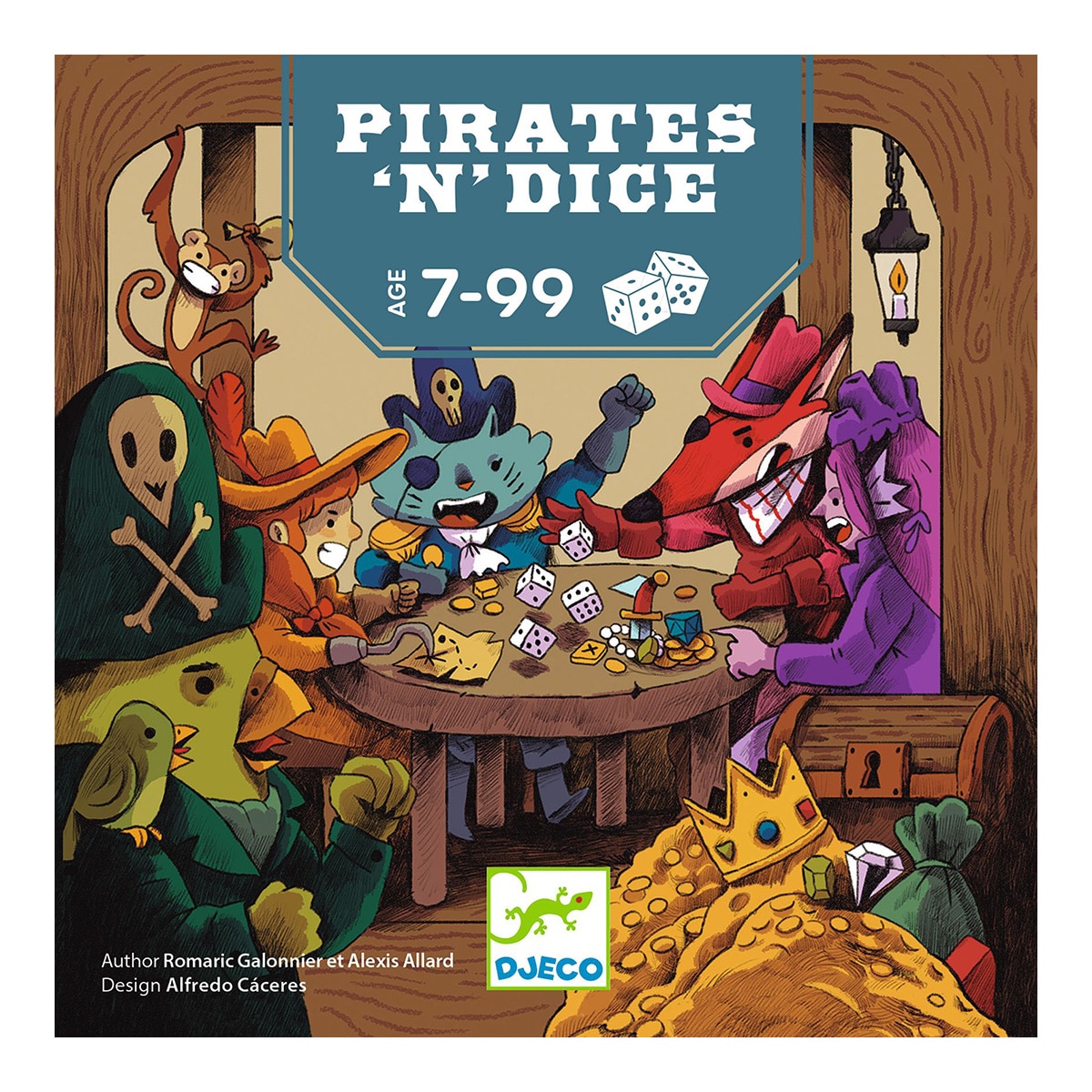 Imagen 0 de Juego 5 dados + 62 cartas + 1 reglas del juego Djeco