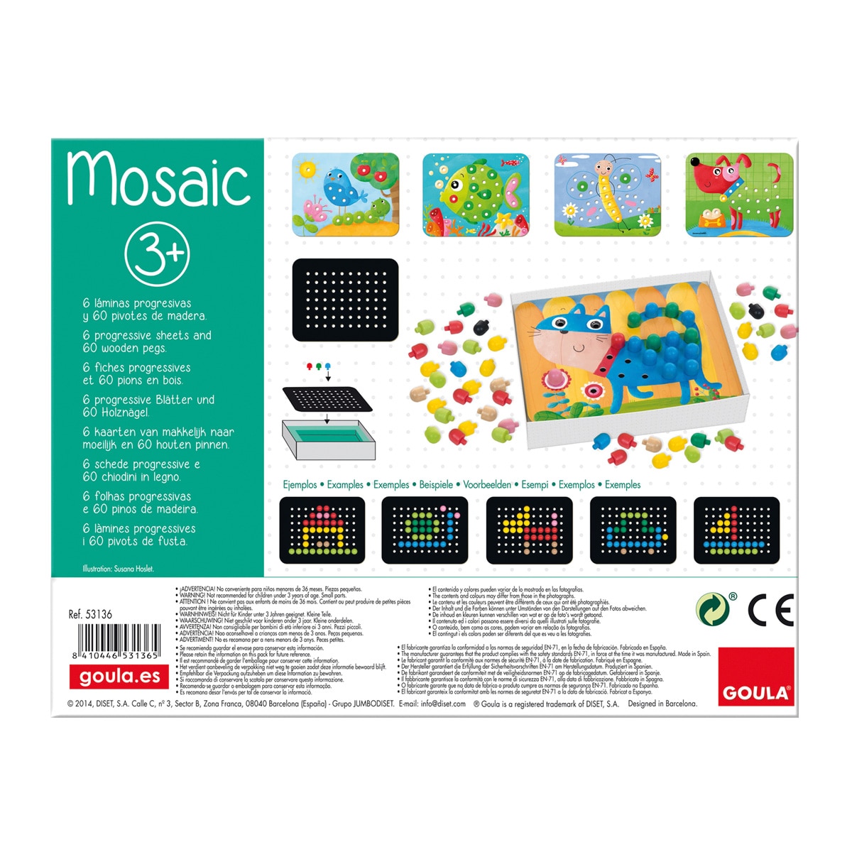 Juguete educativo de Madera Mosaico Goula 3