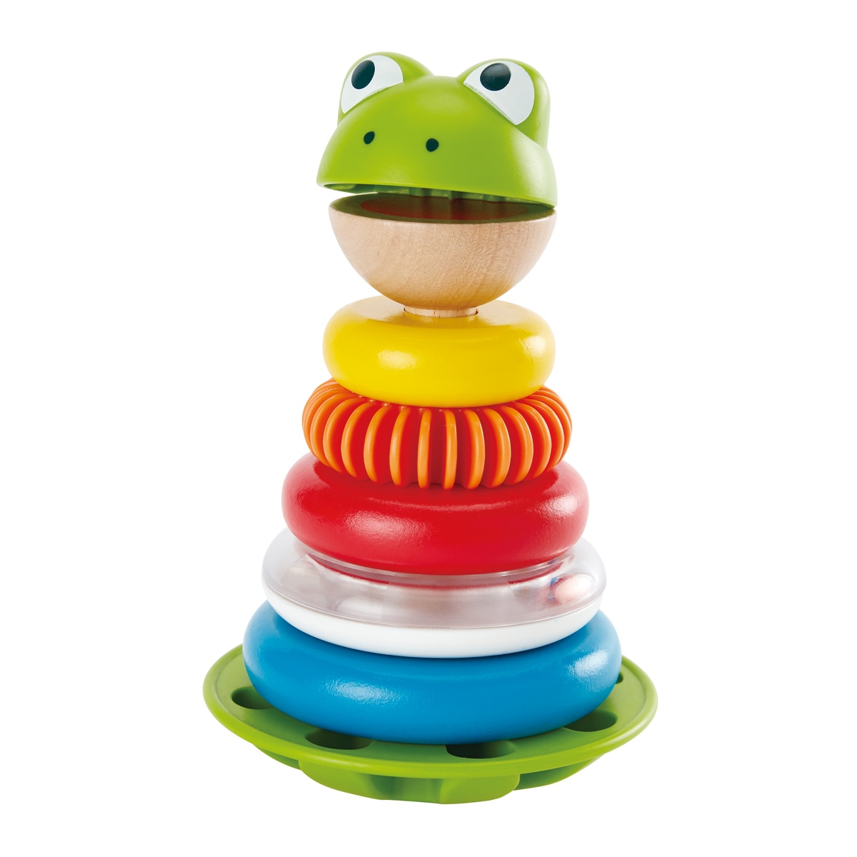 Hape - Aros apilables sr. Rana juguete de madera Hape