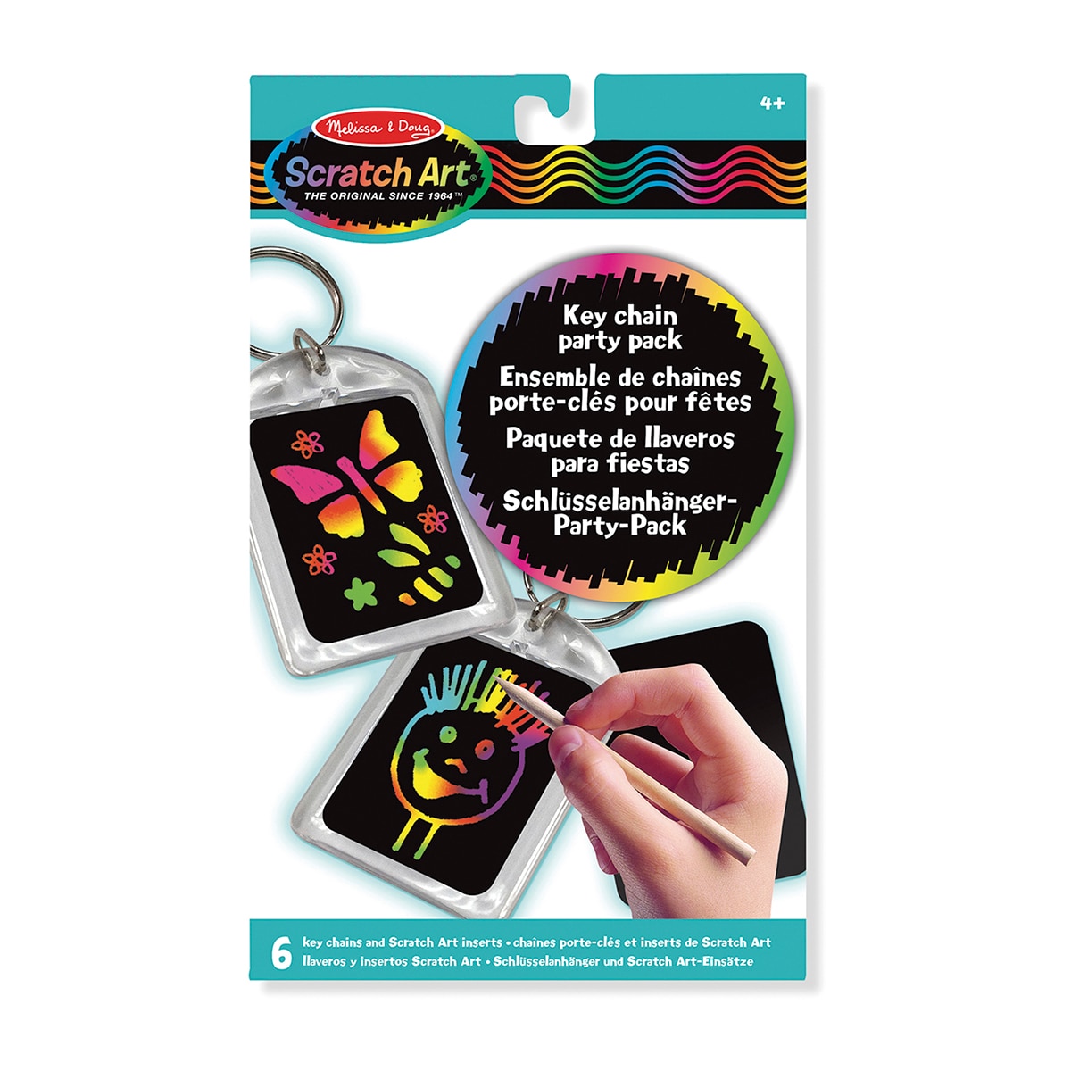 Pack Llaveros Scratch Art Melissa & Doug 1