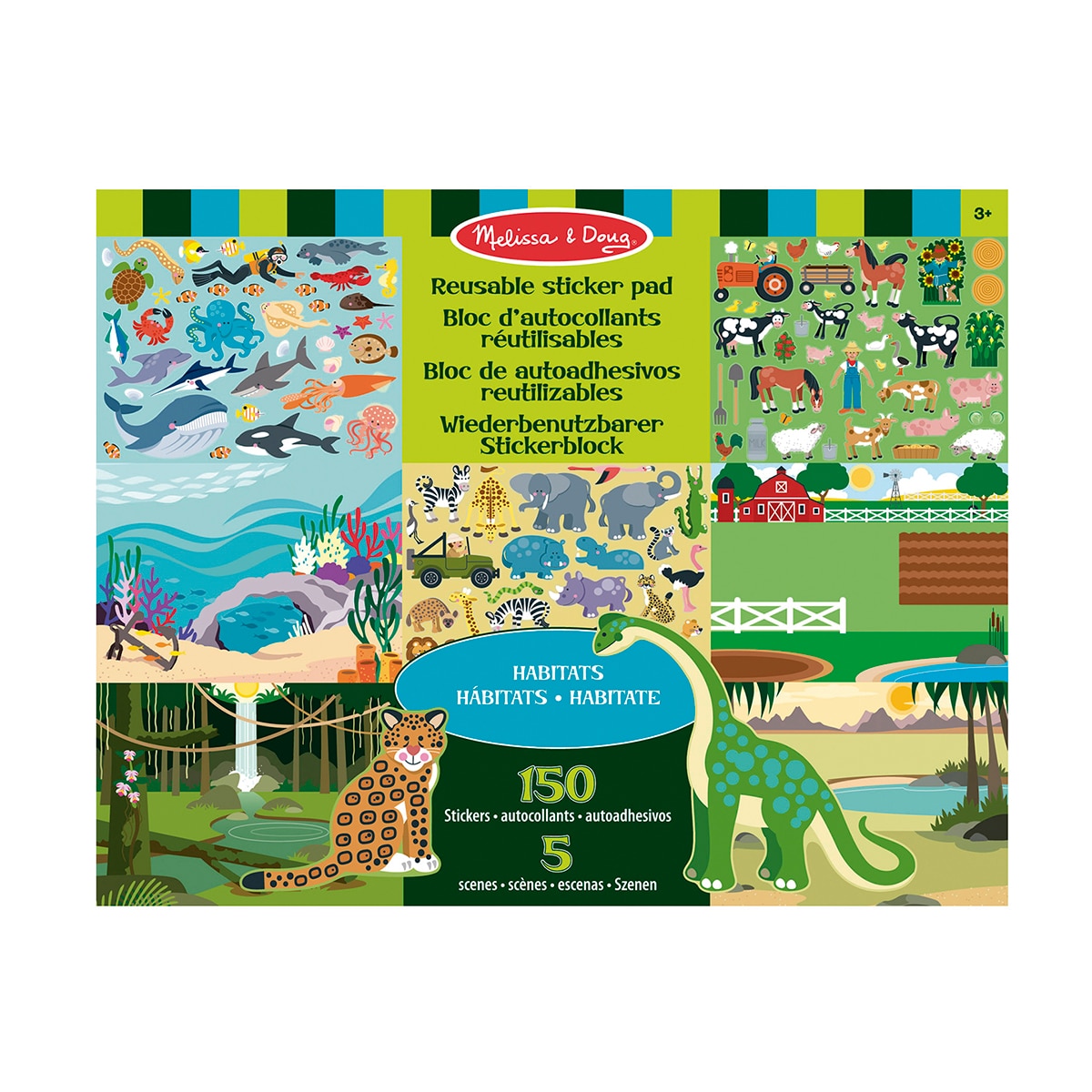 Imagen 0 de Bloc Adhesivos Reut Habitats Melissa & Doug