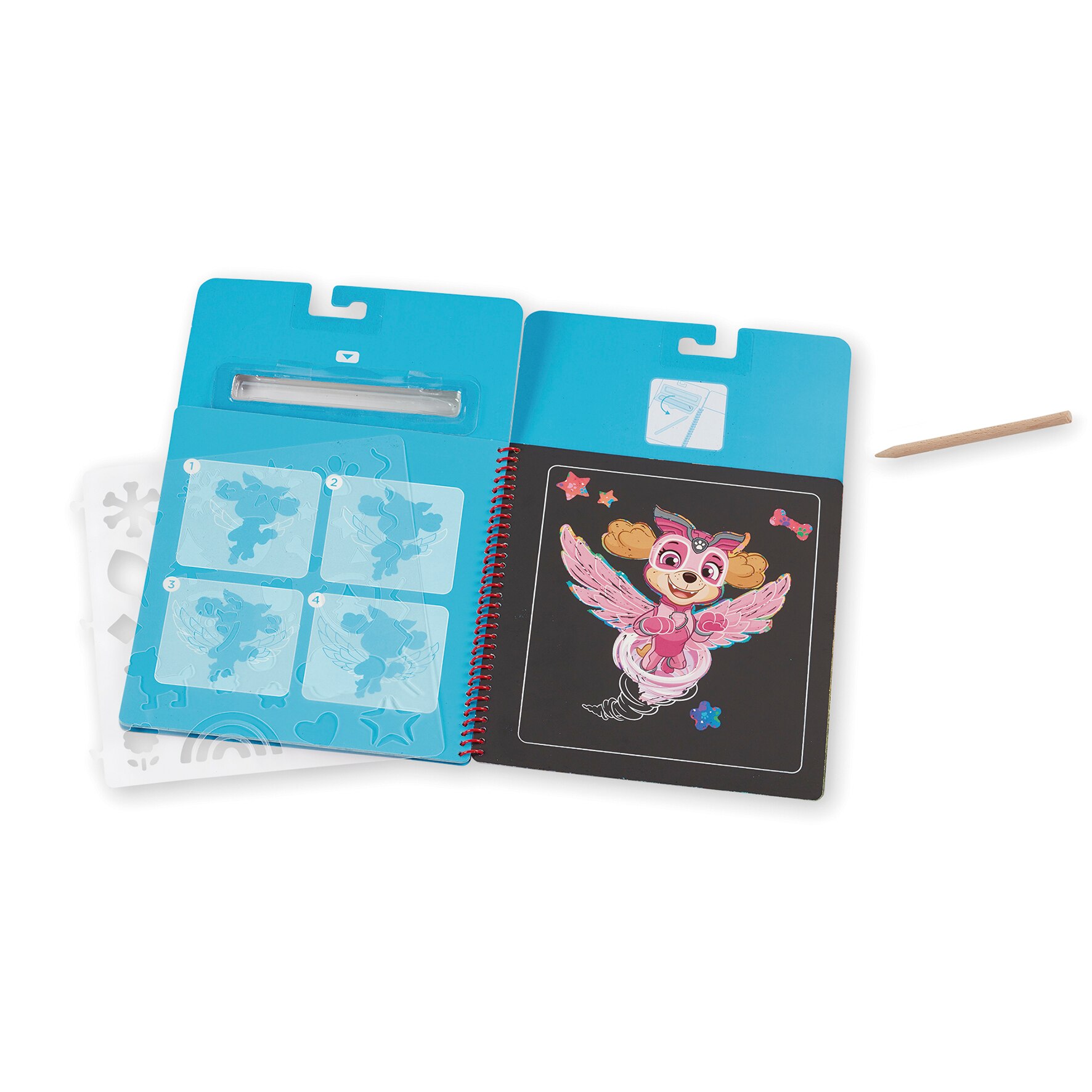 Paw Patrol Scratch Art Assortment W/Tray Melissa & Doug 3