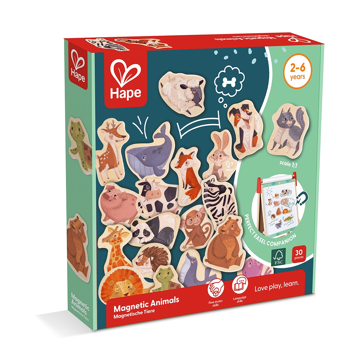 Imagen 0 de Juego de imanes Animales Magnéticos Hape