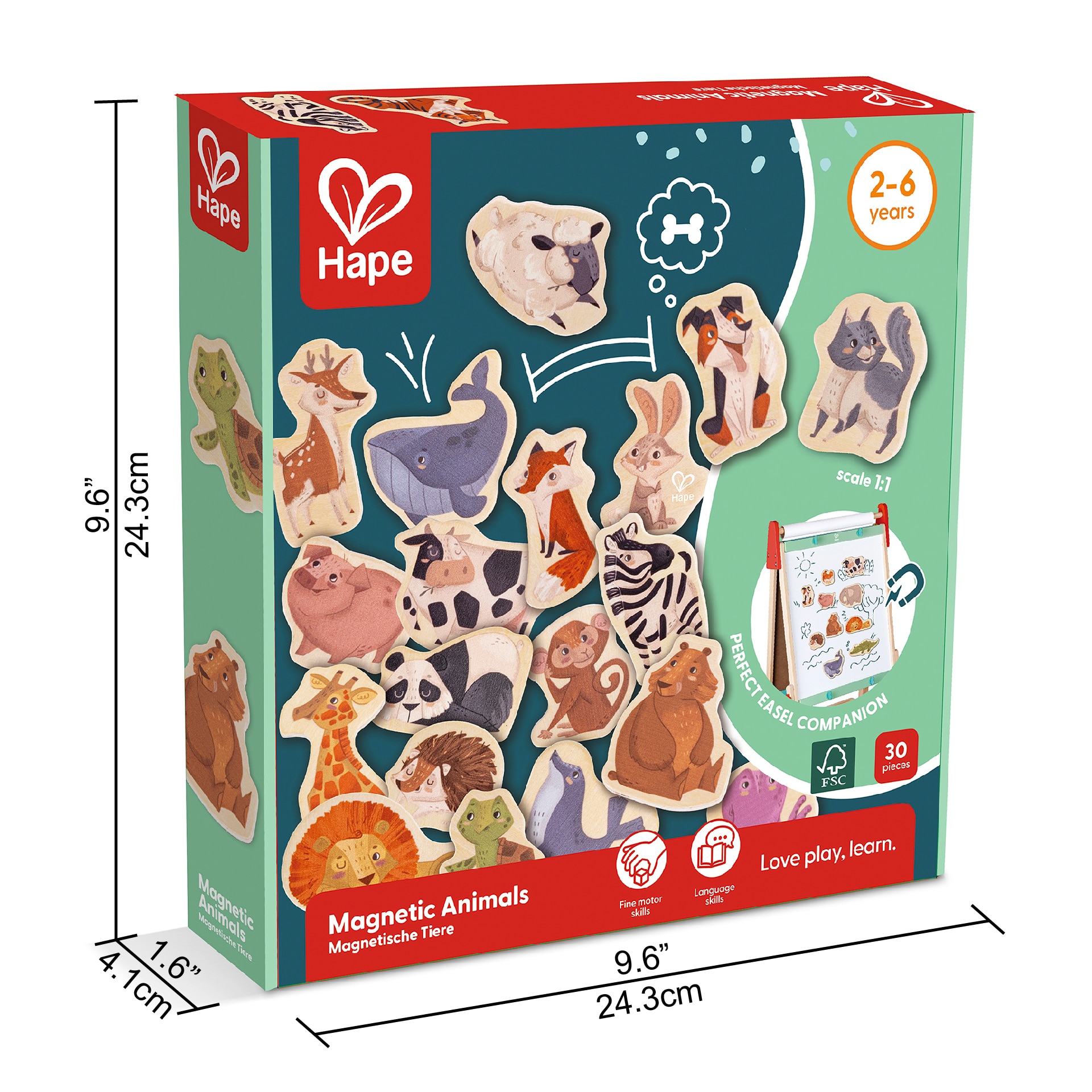Juego de imanes Animales Magnéticos Hape 6