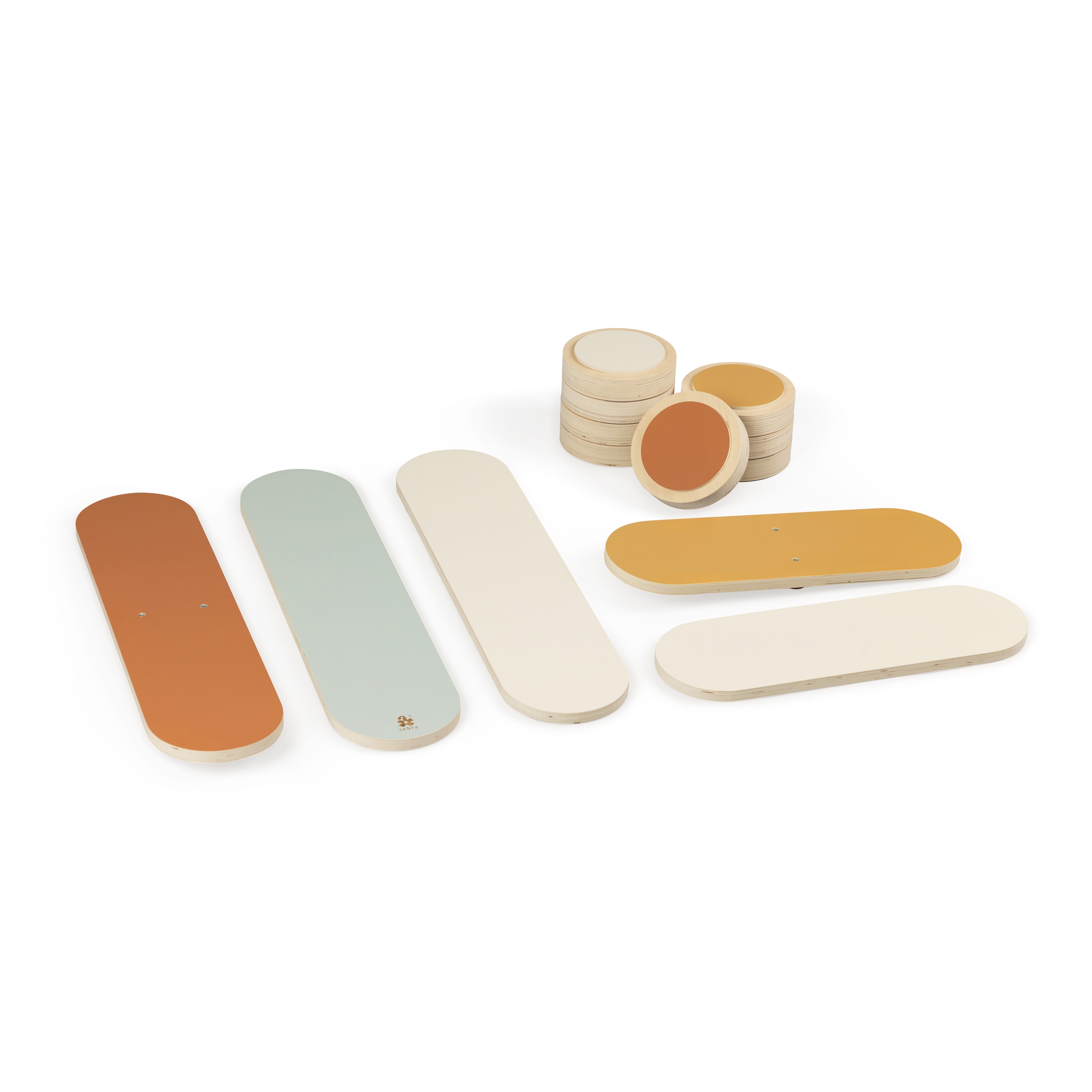 Pista de equilibrio, madera, bosque 2