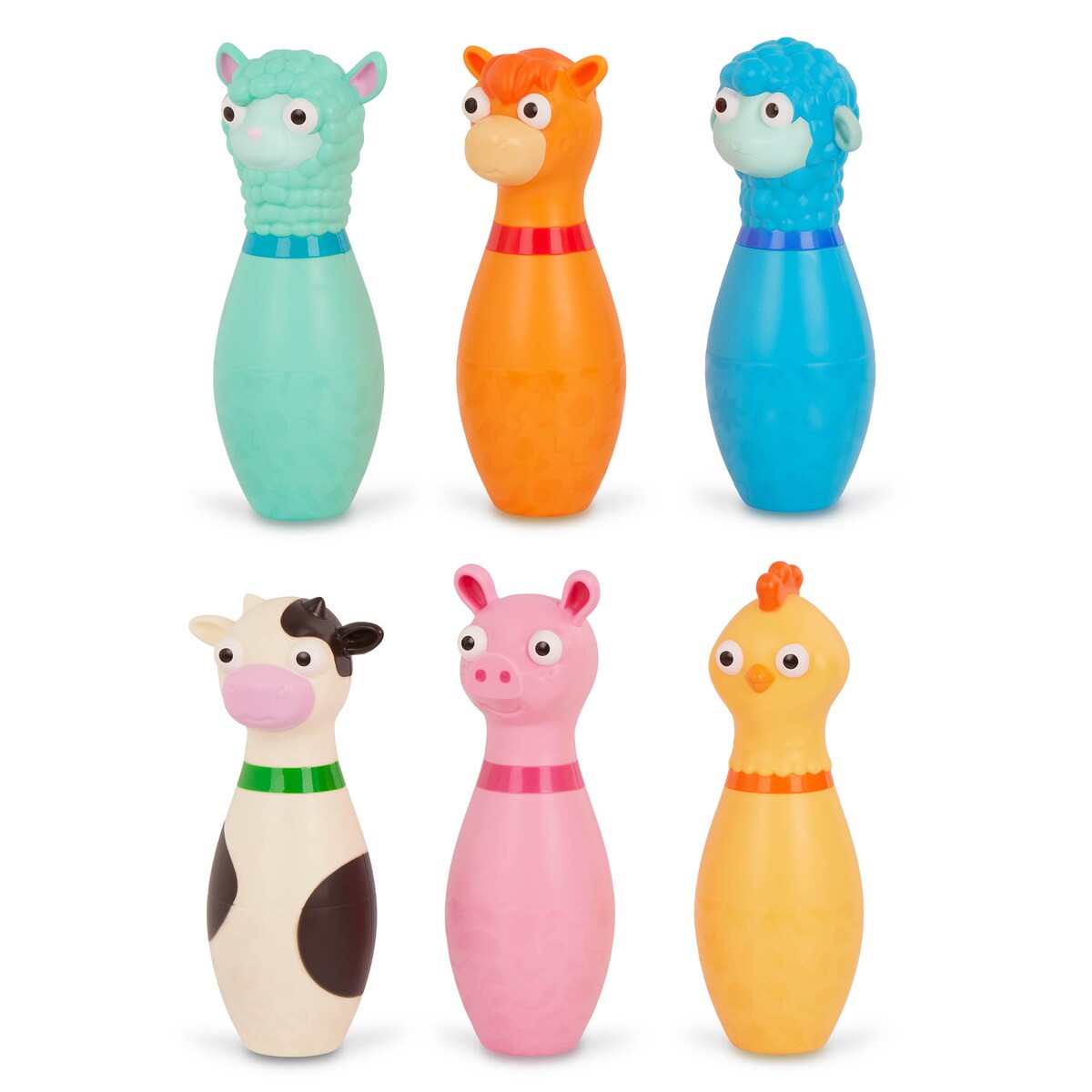 Juego de bolos animales de granja Battat 7