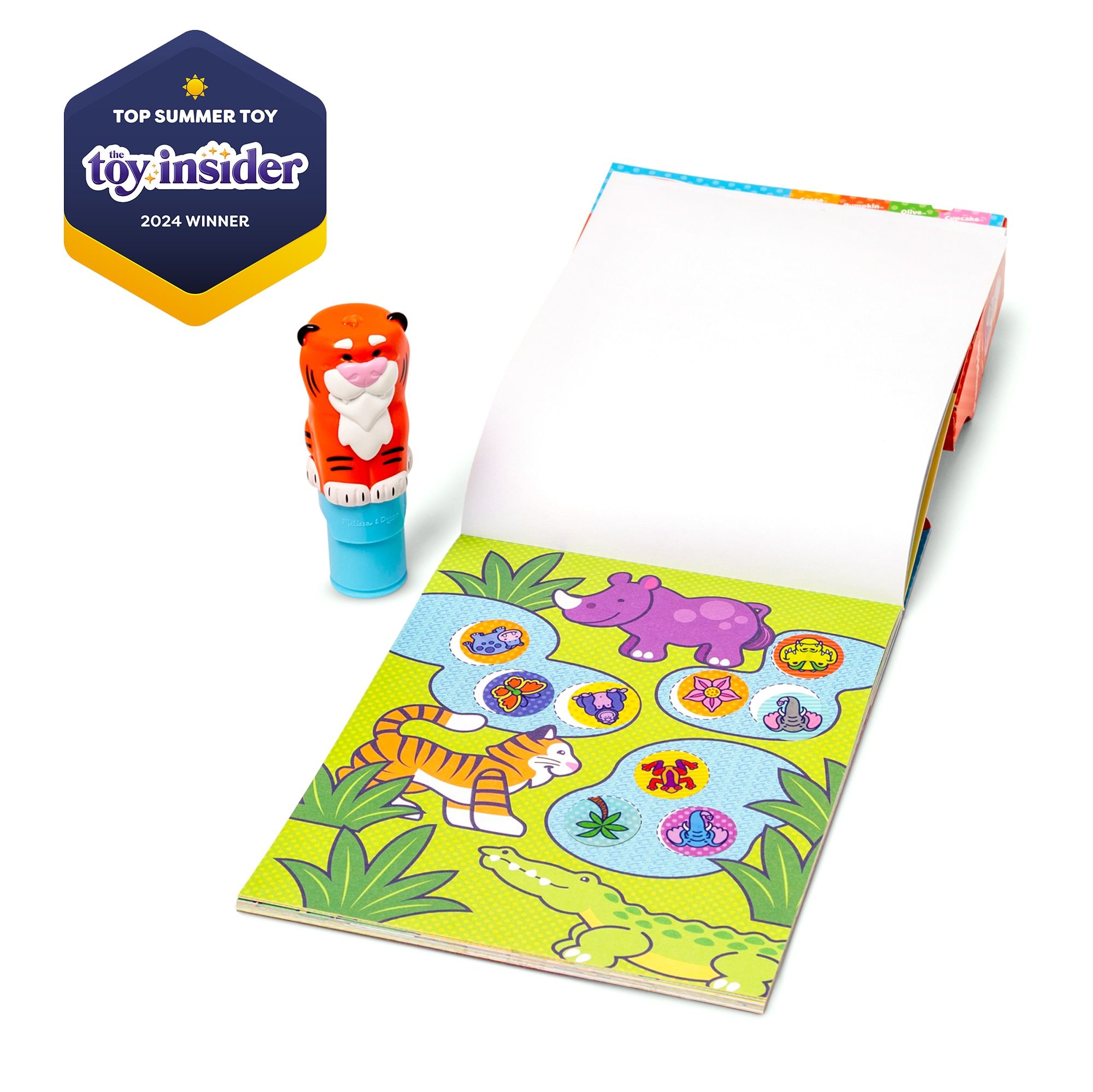 Cuaderno de actividades Sticker Wow! sello tigre con pegatinas Melissa & Doug 2