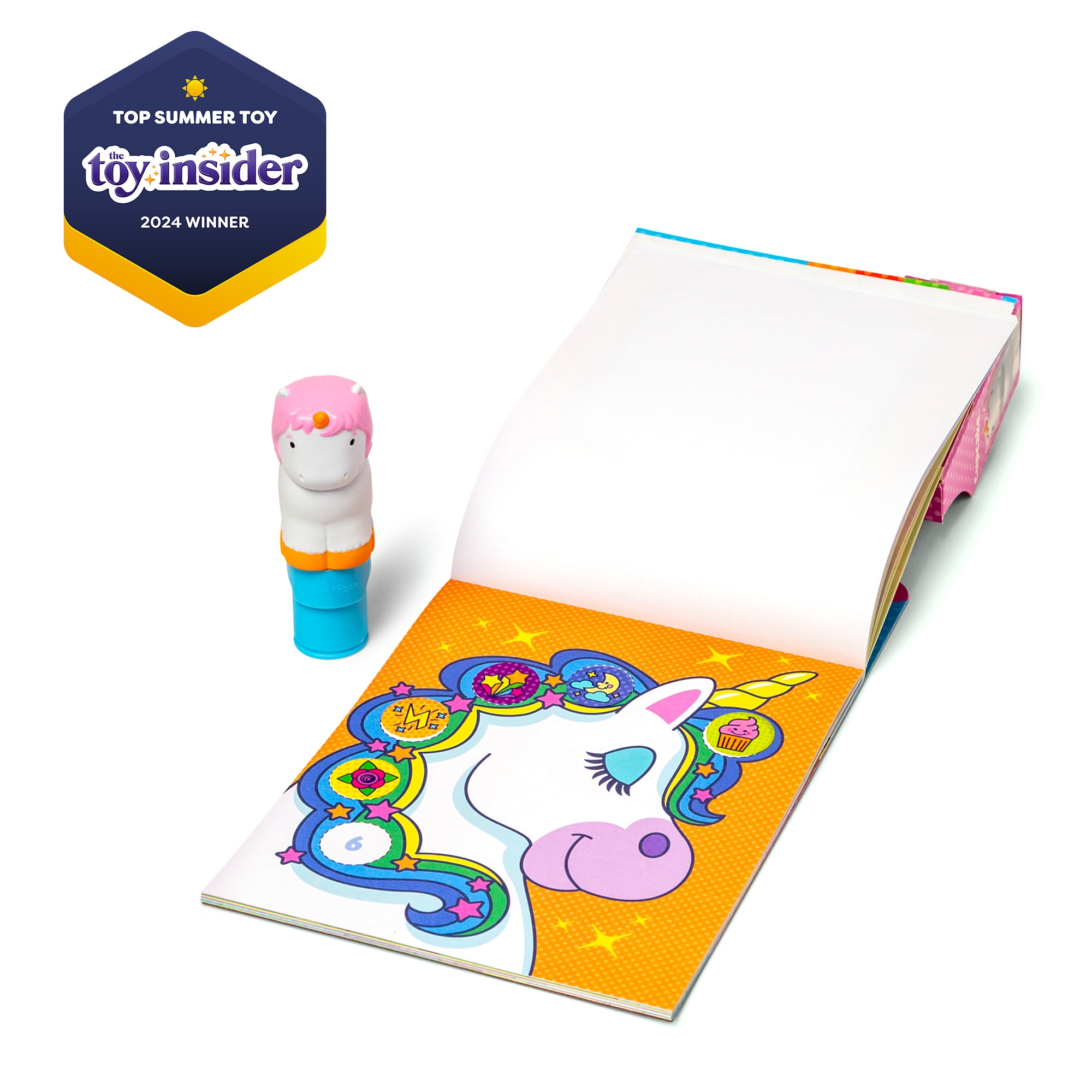 Sticker Wow! Cuaderno de Actividades y sello Unicornio con Pegatinas Melissa & Doug 3