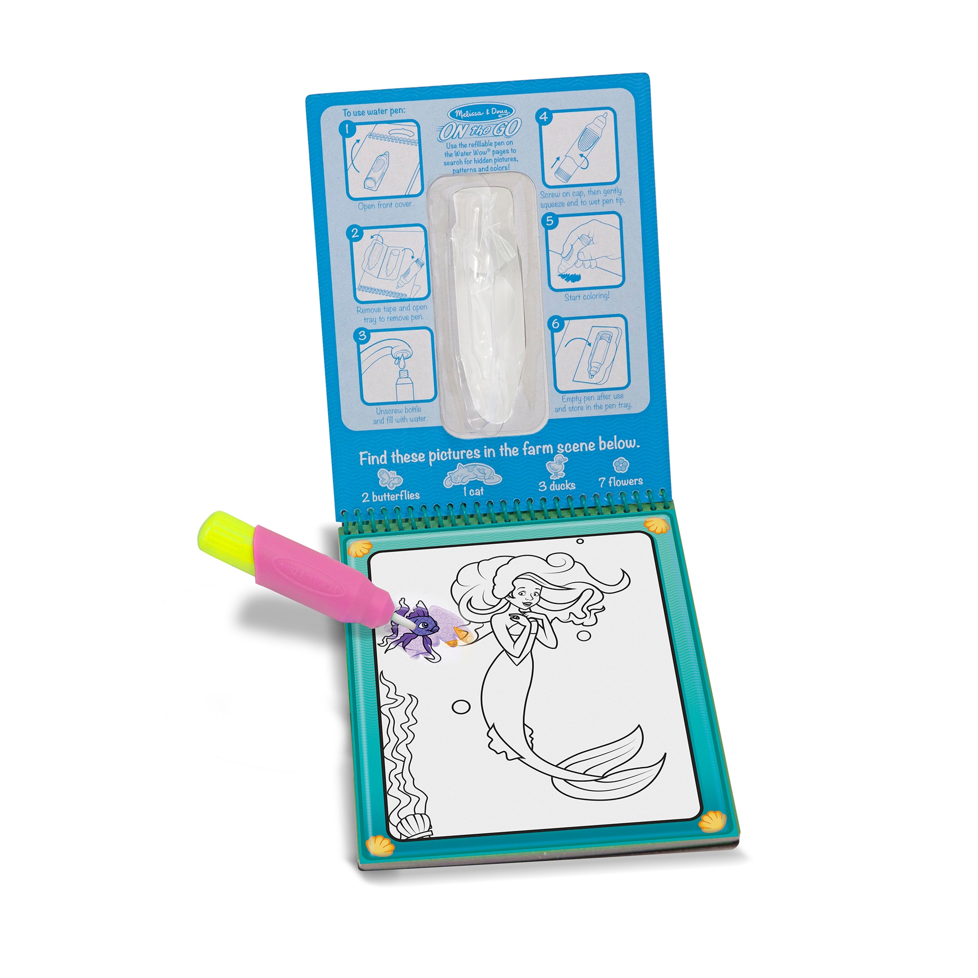 Cuaderno de actividades Water Wow! Hadas Melissa & Doug 2