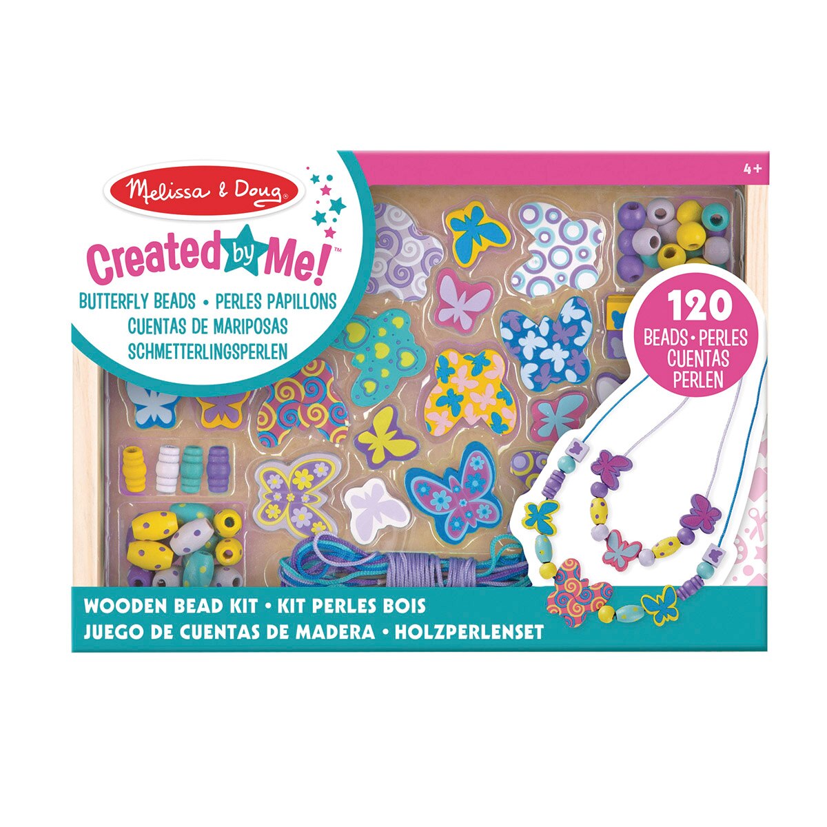 Imagen 0 de Set de Cuentas Madera Mariposas Melissa & Doug