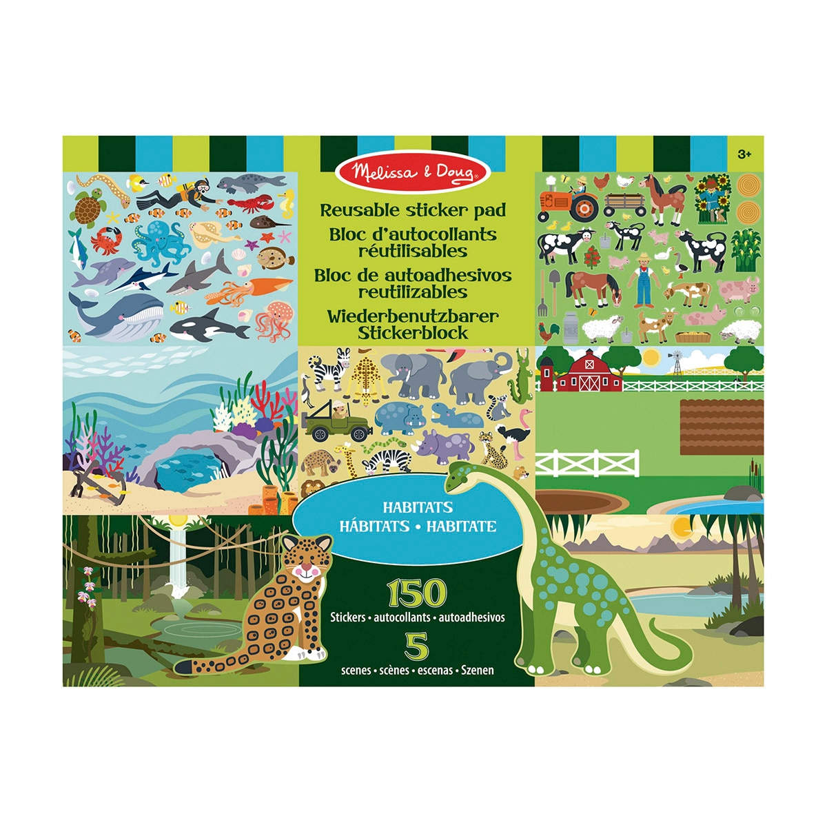 Imagem 0 de Melissa and Doug Bloco 165 Autocolantes Infantis Veículos