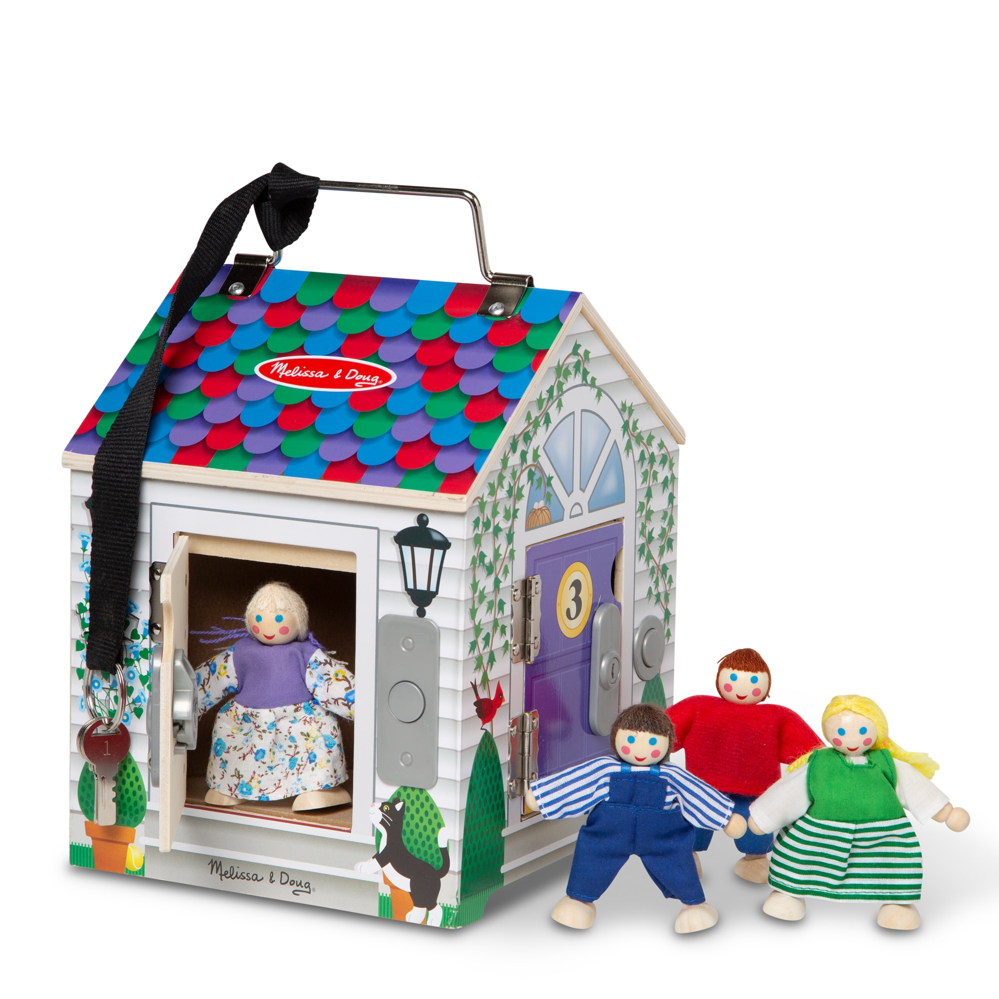 Casa con timbres y cerraduras Melissa & Doug 2
