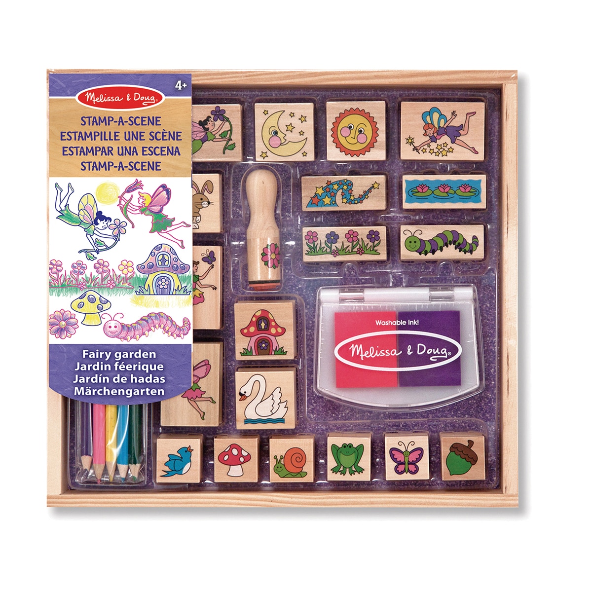 Imagen 0 de Set de Sellos Madera Bosque 26 piezas Melissa & Doug